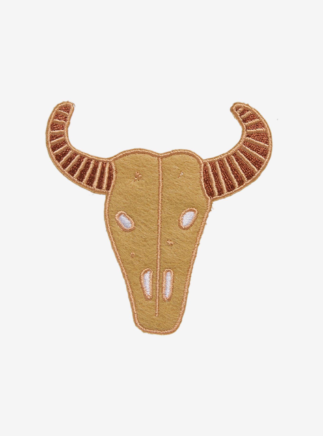 Badge Bomb Cow Skull Patch, , hi-res