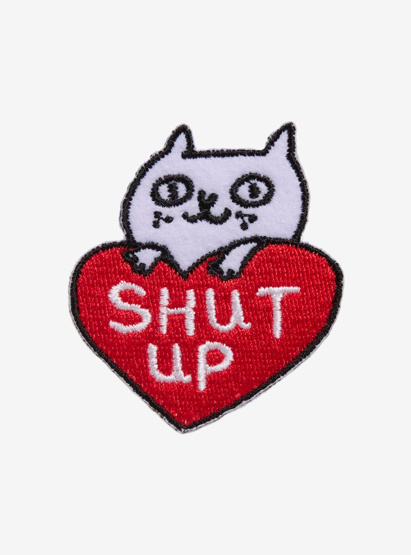 Badge Bomb Shut Up Cat Patch By Gemma Correll, , hi-res