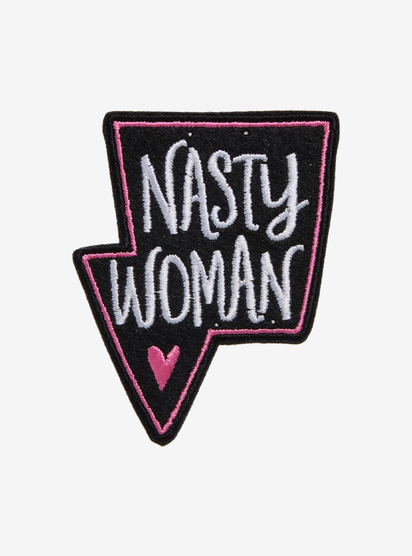 Badge Bomb Nasty Woman Patch, , hi-res