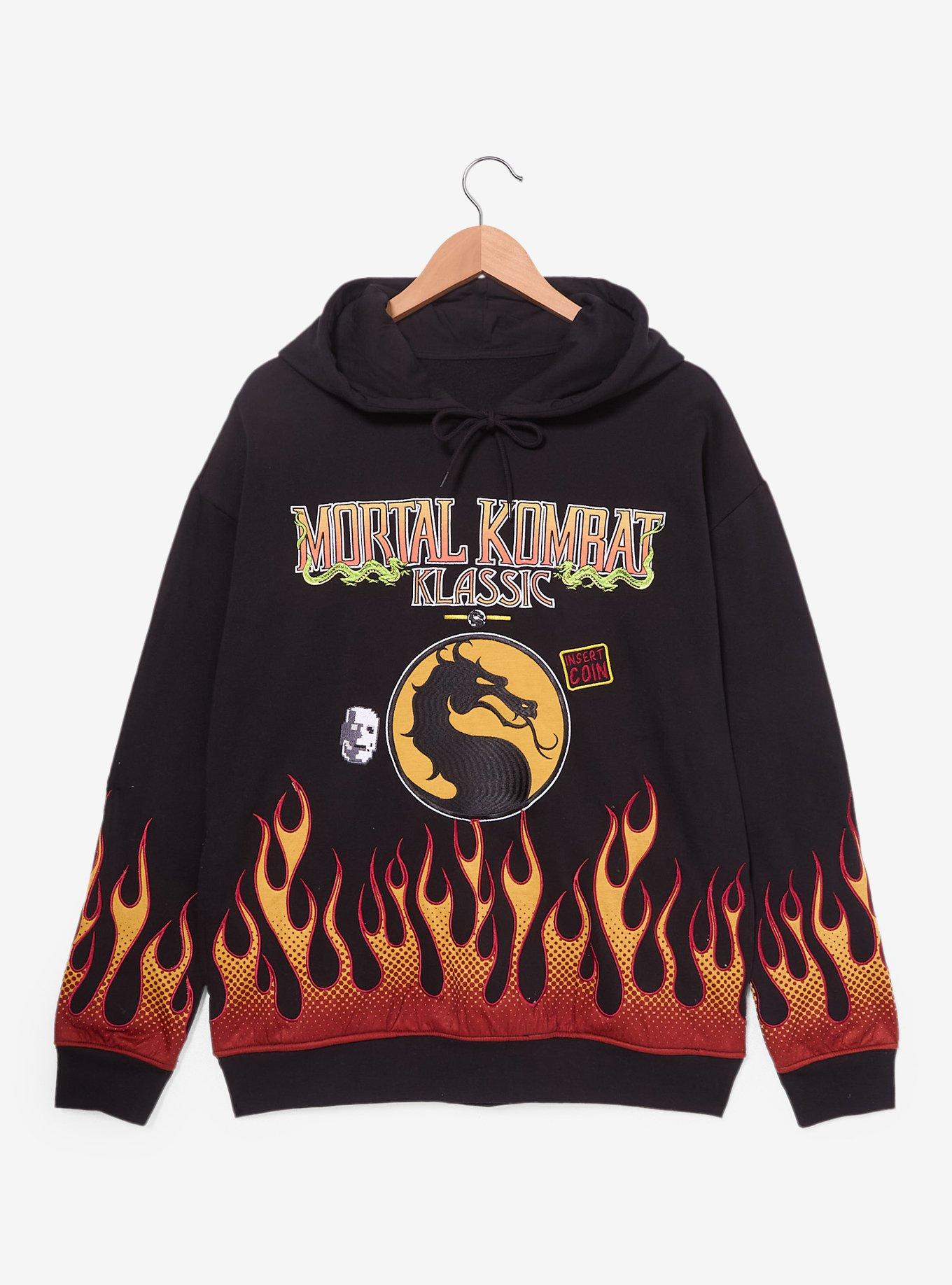 Mortal Kombat Flame Hoodie - BoxLunch Exclusive, , hi-res