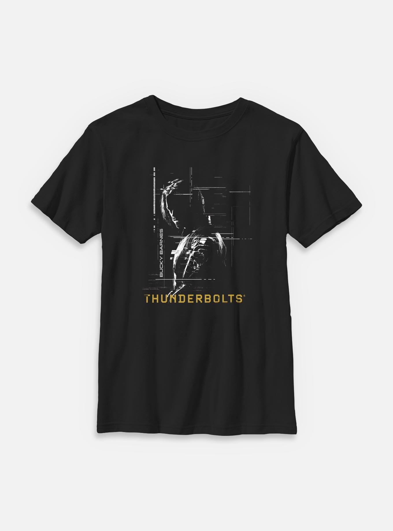 Marvel Thunderbolts* Bucky Barnes Silhouette Youth T-Shirt, BLACK, hi-res