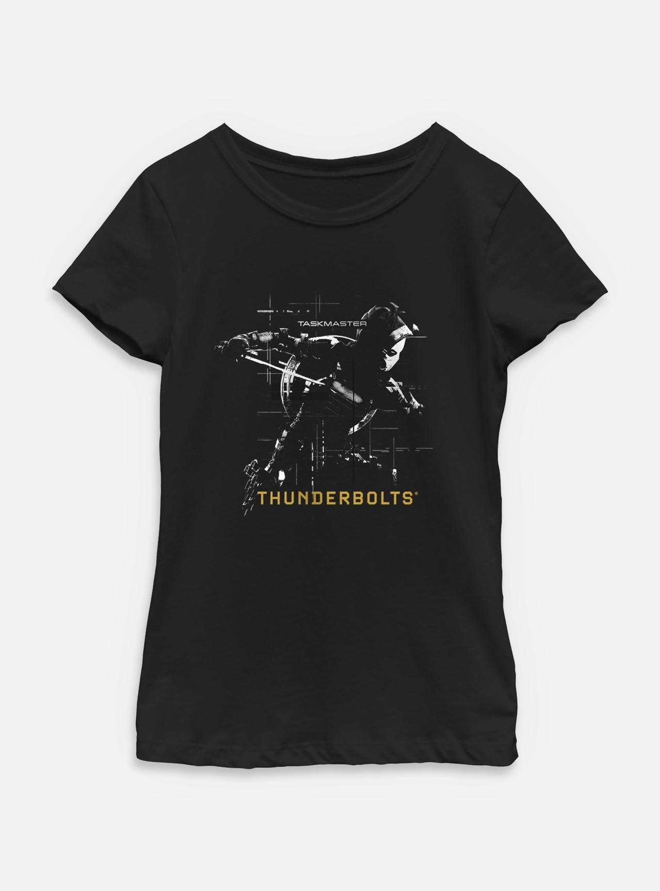 Marvel Thunderbolts* Taskmaster Silhouette Youth Girls T-Shirt, BLACK, hi-res