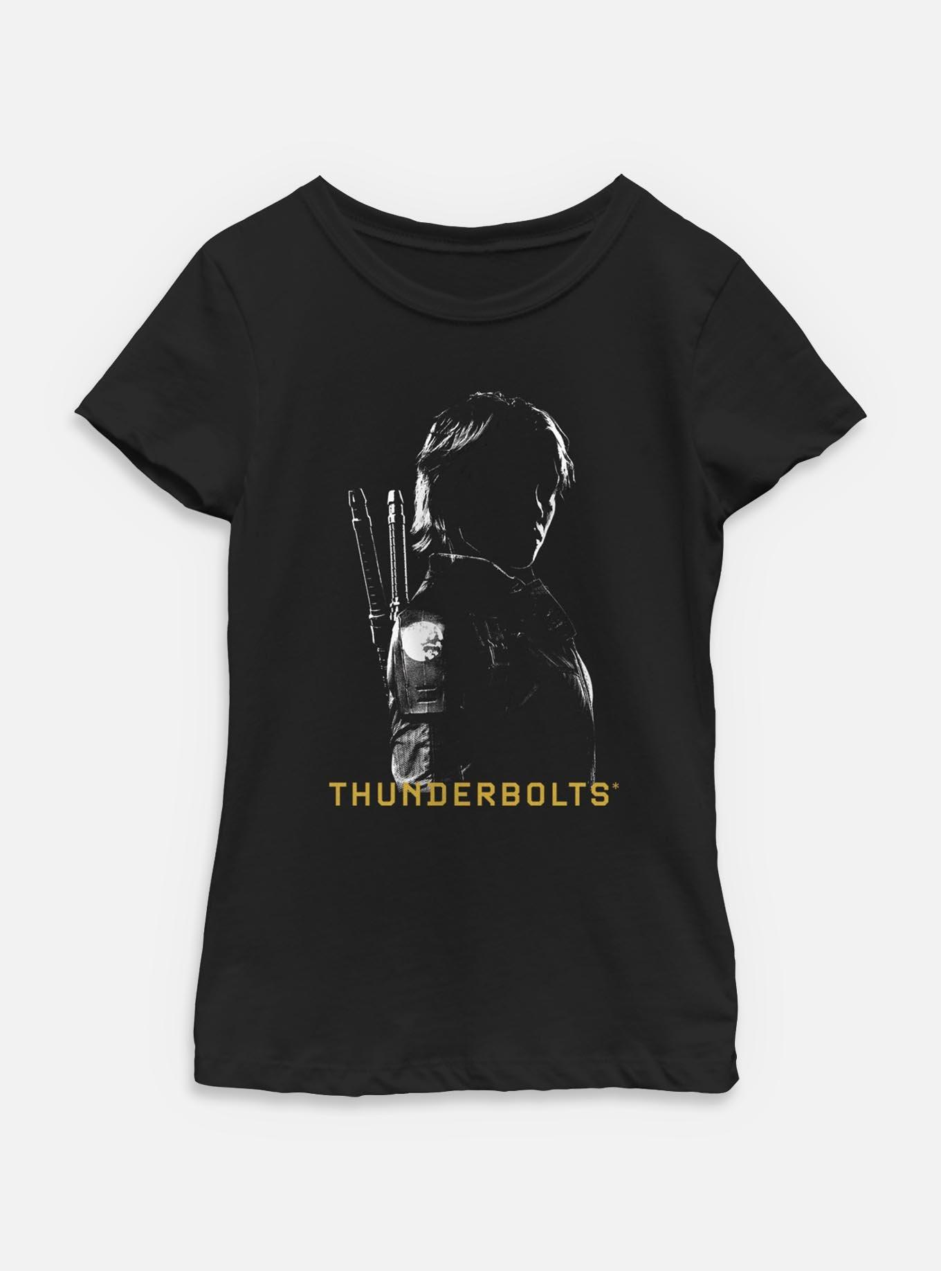 Marvel Thunderbolts* Yelena Belova In Shadows Youth Girls T-Shirt, BLACK, hi-res
