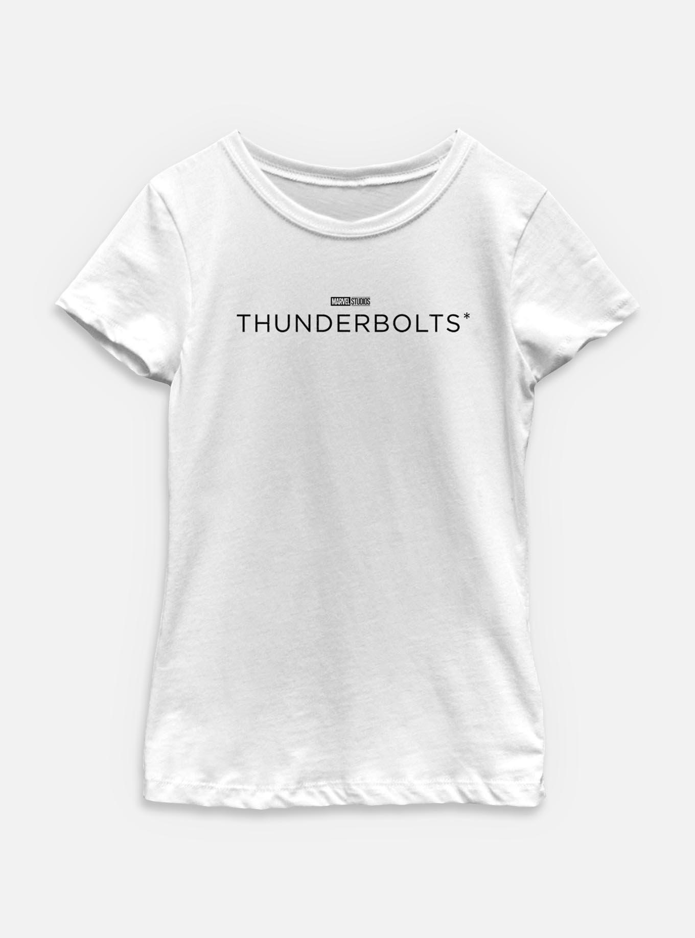 Marvel Thunderbolts* Black Logo Youth Girls T-Shirt, , hi-res