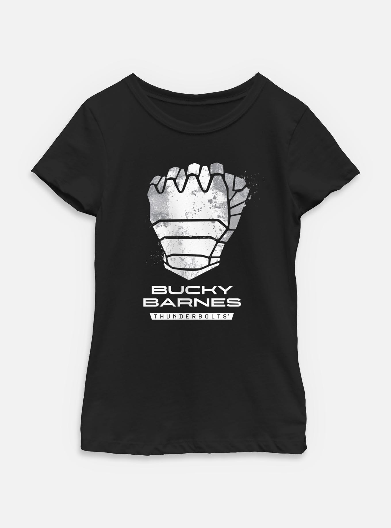 Marvel Thunderbolts* Bucky Barnes Logo Youth Girls T-Shirt, , hi-res
