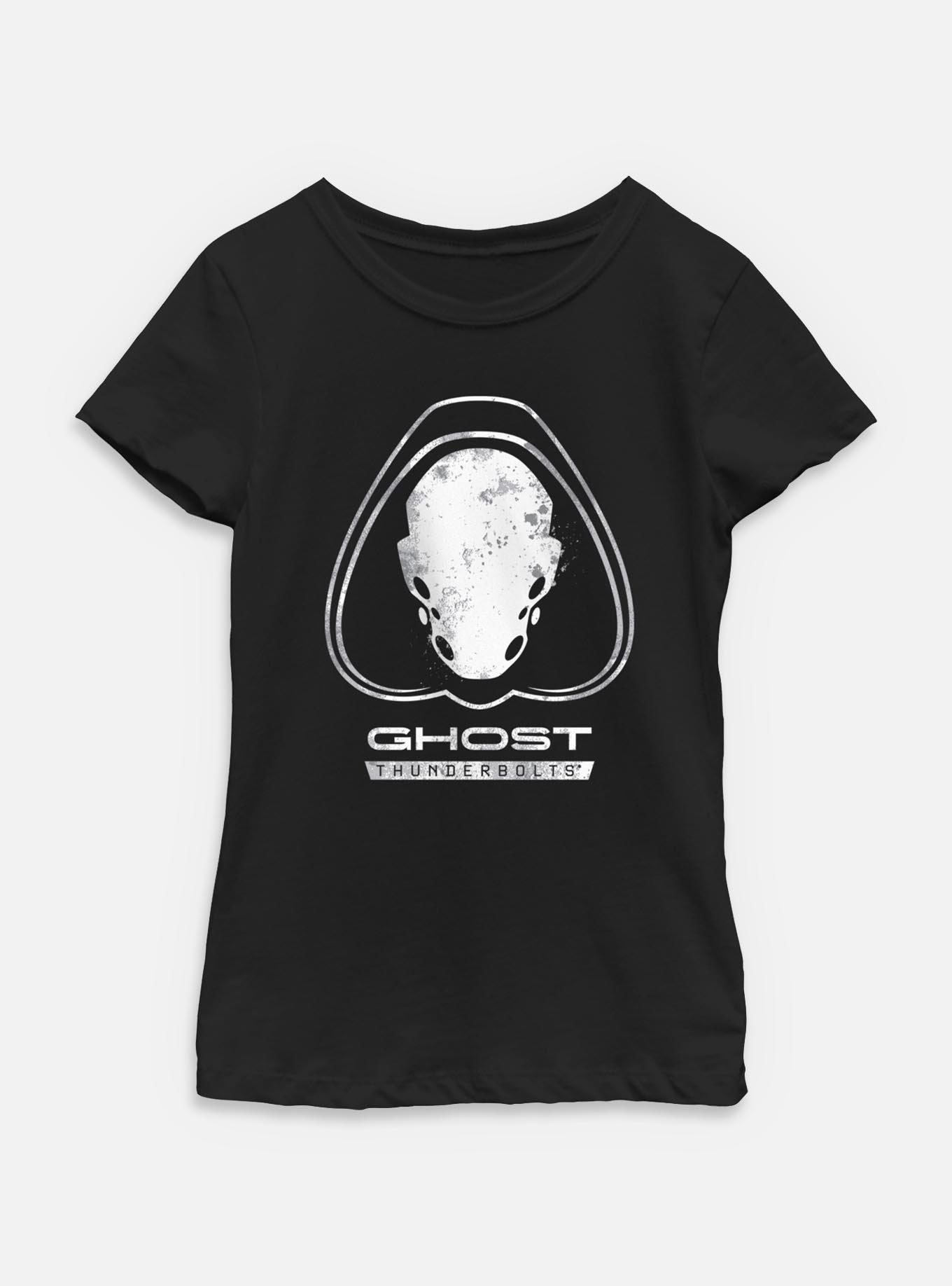 Marvel Thunderbolts* Ghost Logo Youth Girls T-Shirt, , hi-res