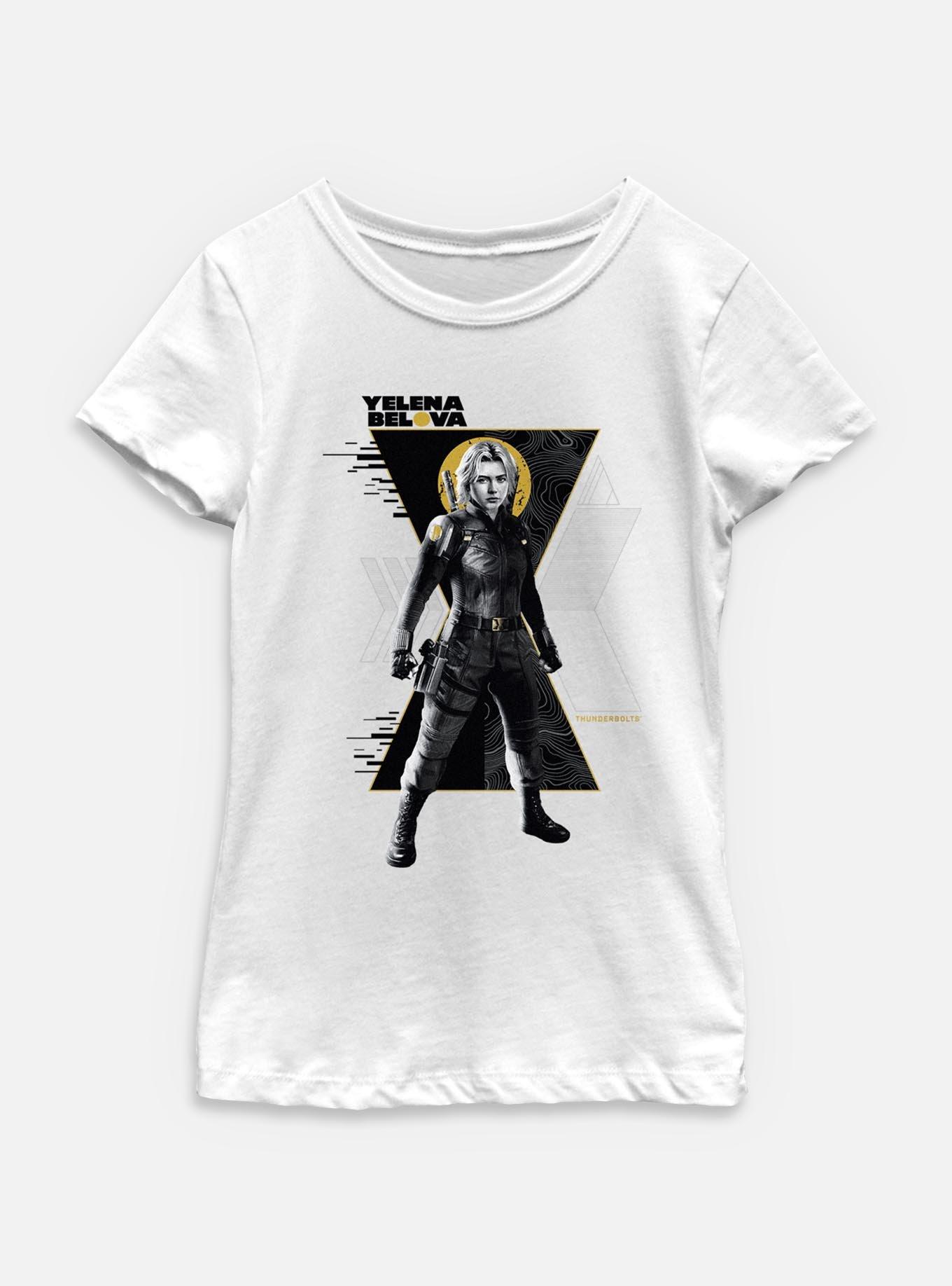 Marvel Thunderbolts* Yelena Belova Pose Youth Girls T-Shirt, WHITE, hi-res