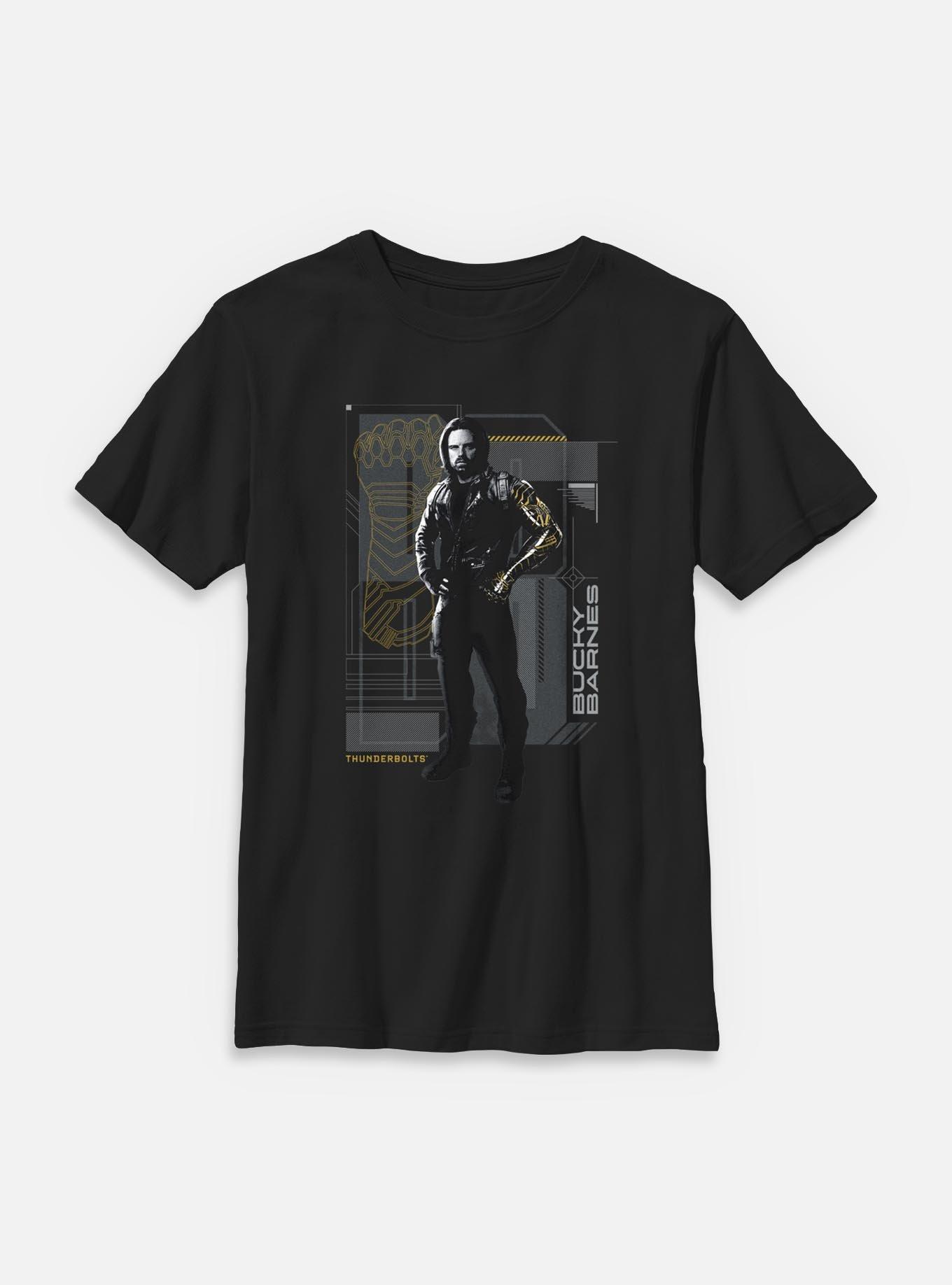 Marvel Thunderbolts* Bucky Barnes Pose Youth T-Shirt, , hi-res