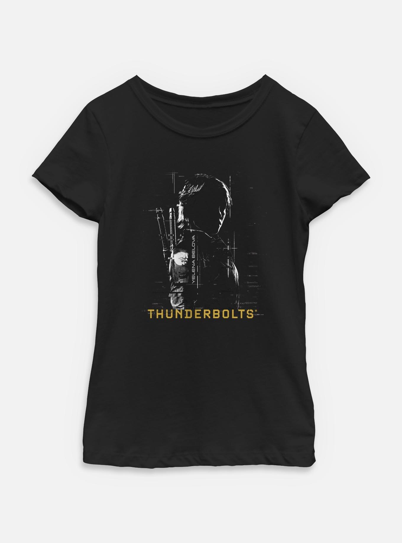 Marvel Thunderbolts* Yelena Belova Silhouette Youth Girls T-Shirt, , hi-res