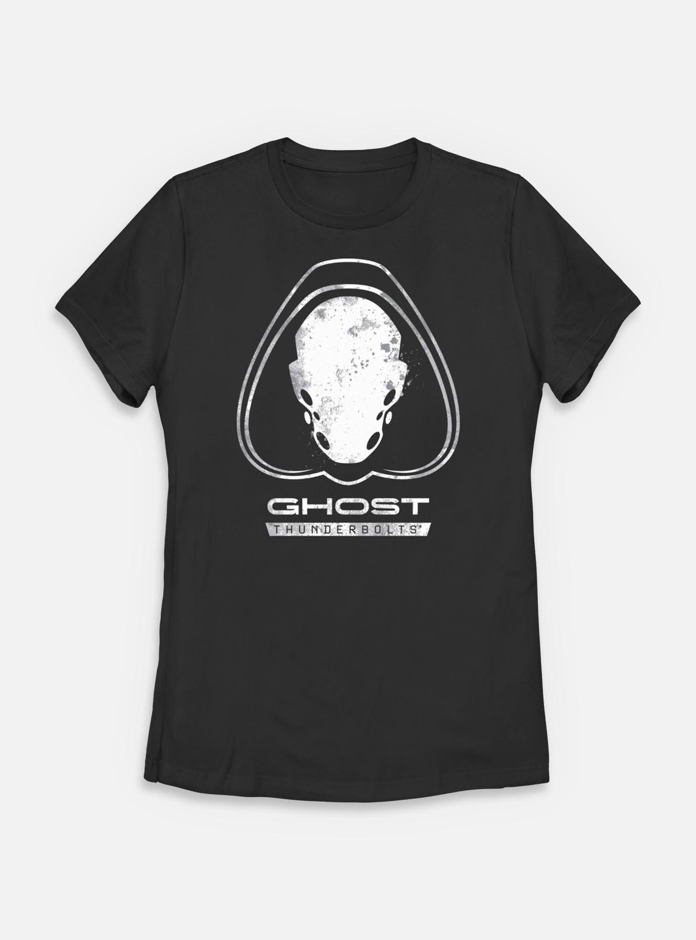 Marvel Thunderbolts* Ghost Logo Womens T-Shirt, BLACK, hi-res