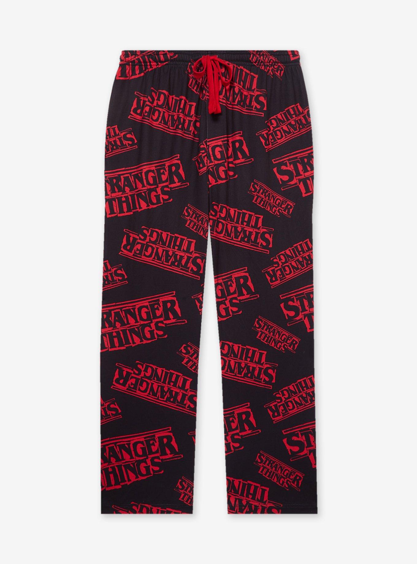 Stranger Things Title Allover Print Sleep Pants — BoxLunch Exclusive, , hi-res