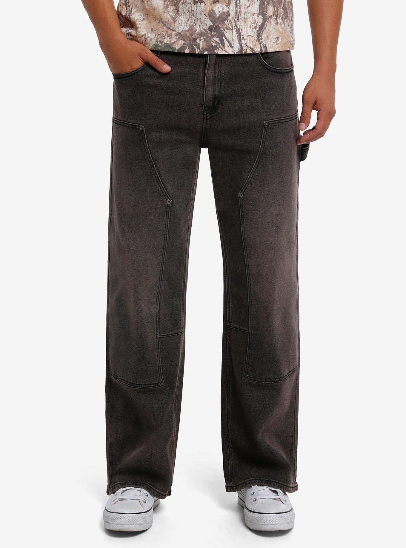 Brown Wash Carpenter Jeans, , hi-res