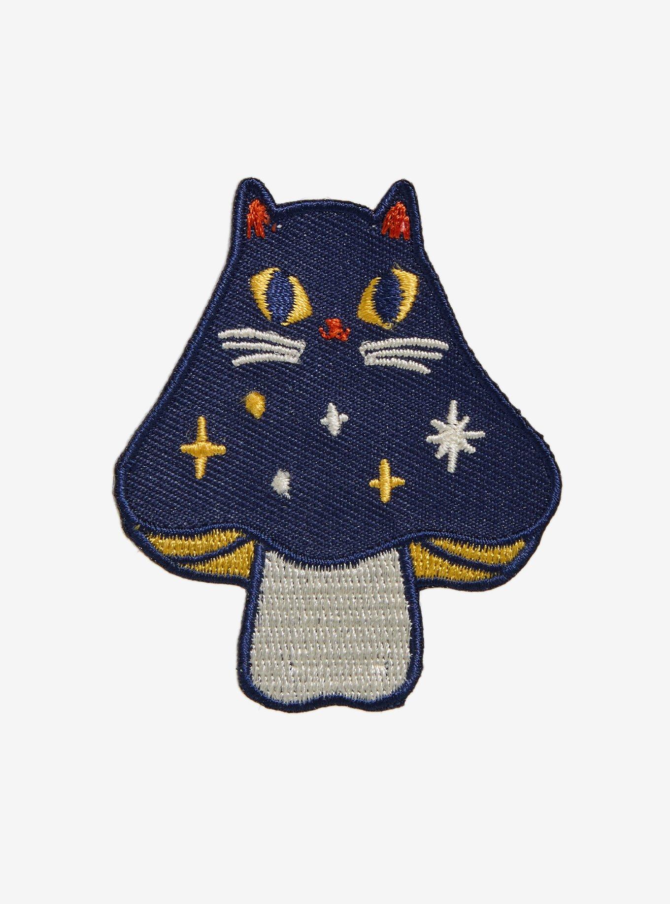 Badge Bomb Mushroom Cat Patch, , hi-res