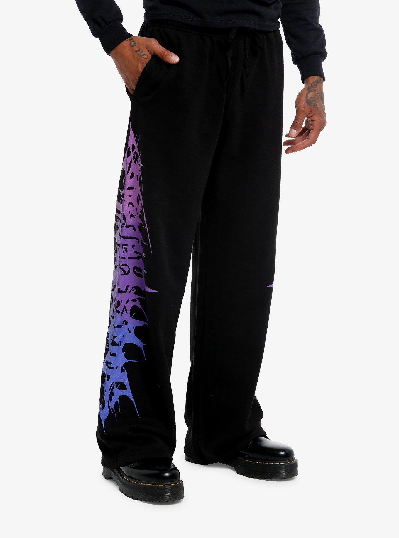 Cyber Sigil Purple Gradient Lounge Pants, , hi-res