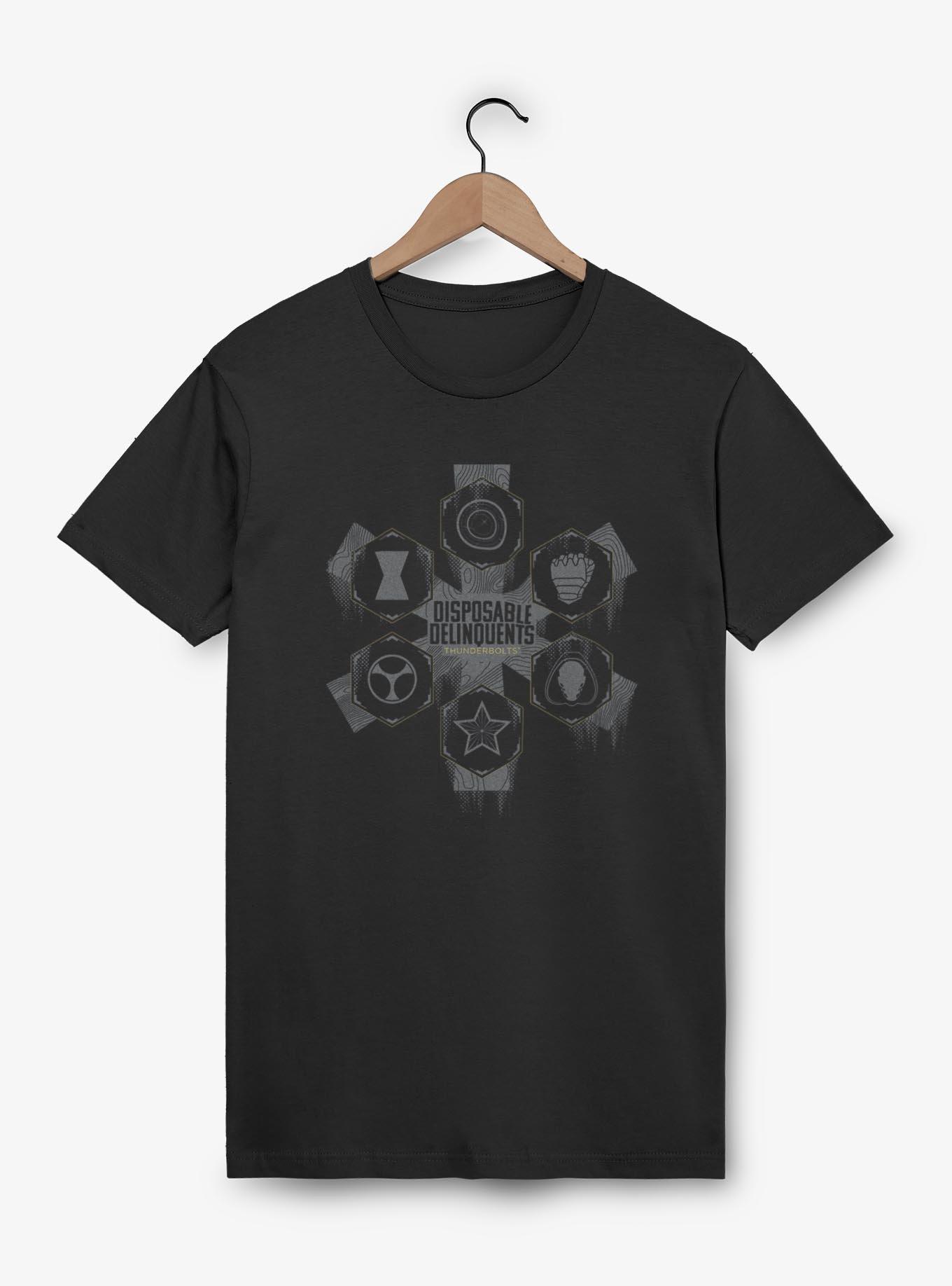 Marvel Thunderbolts* Disposable Delinquents Logos T-Shirt, , hi-res