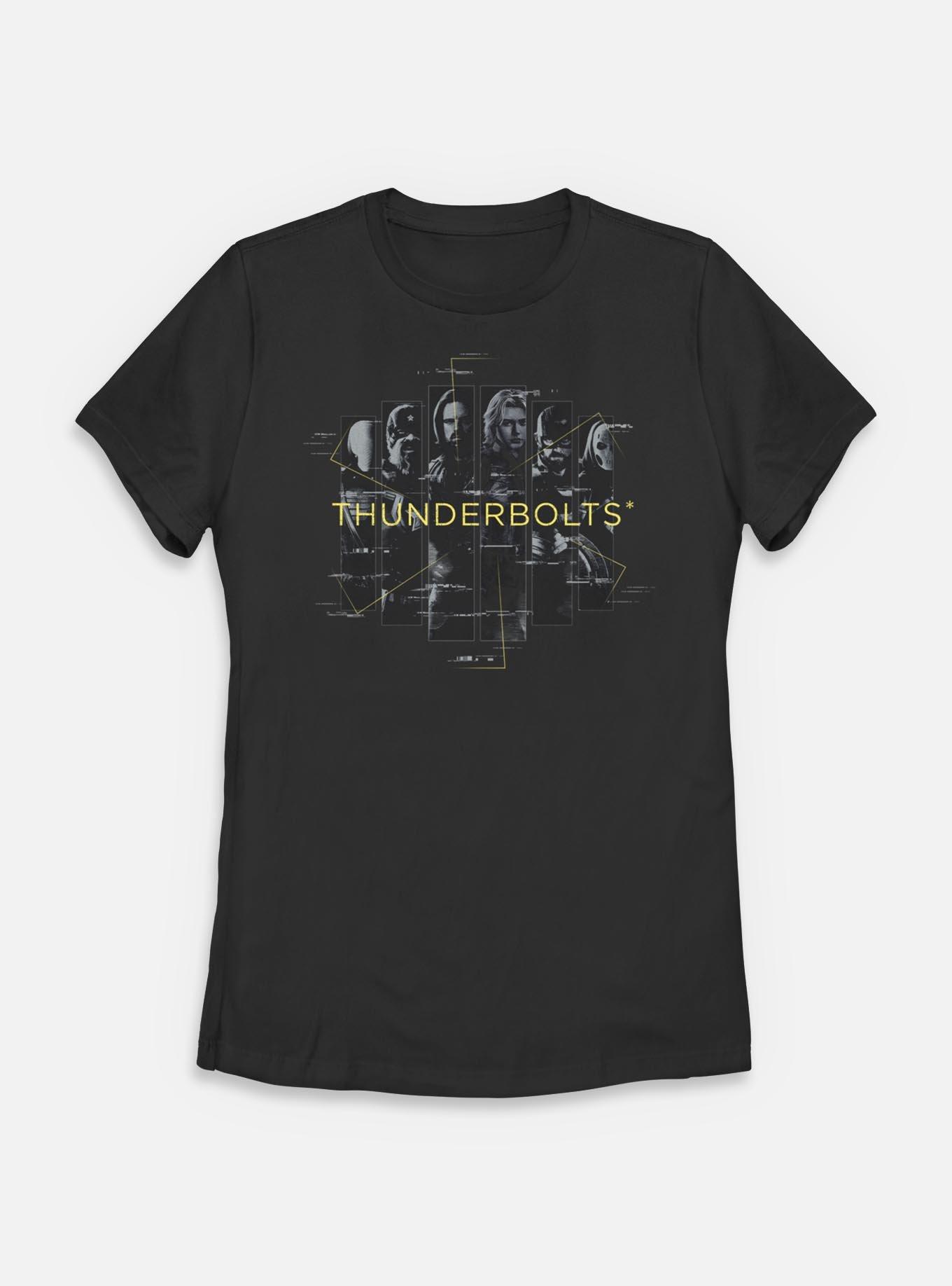 Marvel Thunderbolts* Crew Portrait Womens T-Shirt, BLACK, hi-res