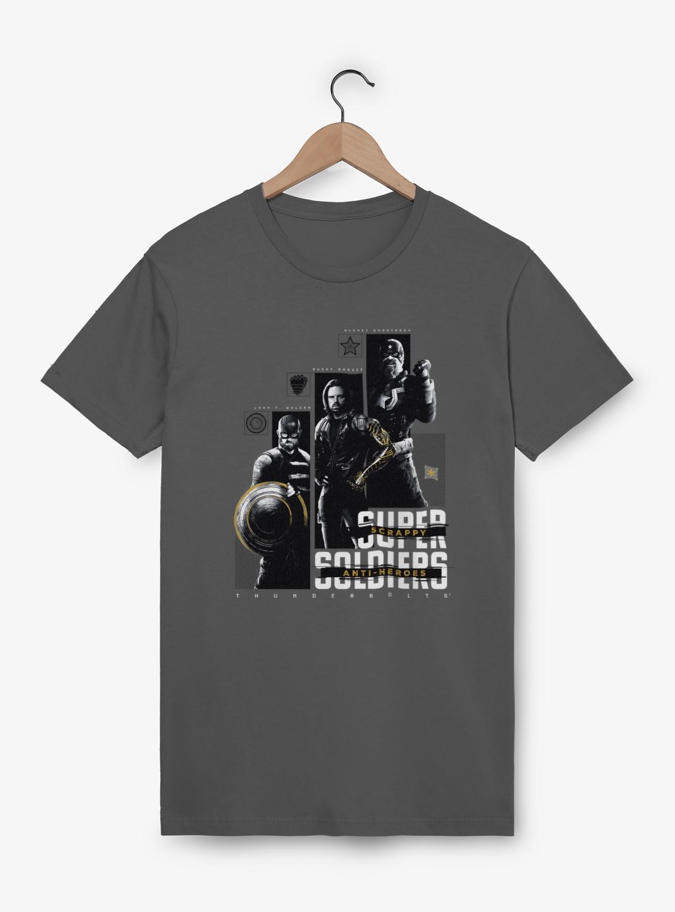 Marvel Thunderbolts* Super Soldiers Scrappy Anti Heroes T-Shirt, CHARCOAL, hi-res