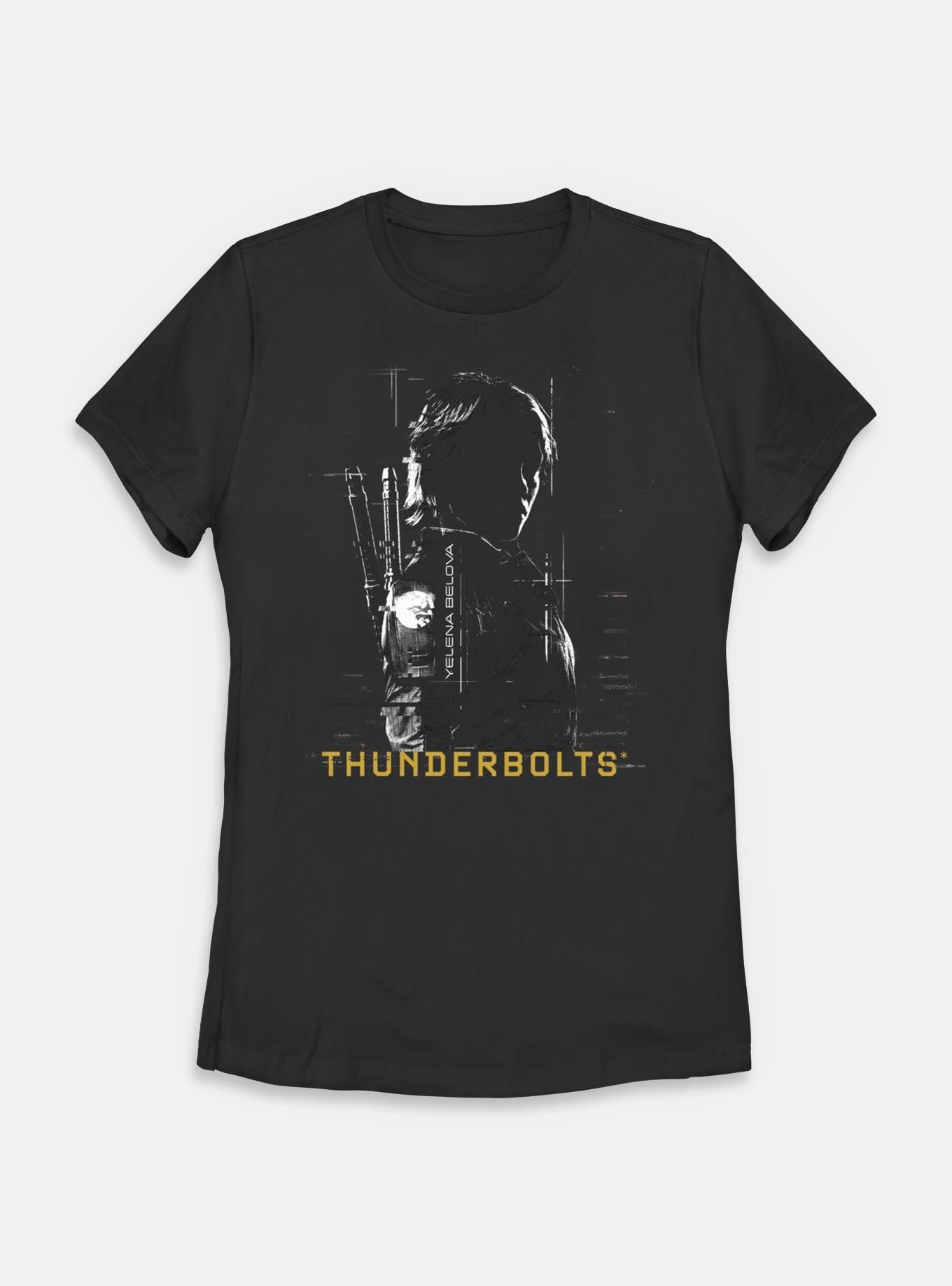 Marvel Thunderbolts* Yelena Belova Silhouette Womens T-Shirt, BLACK, hi-res