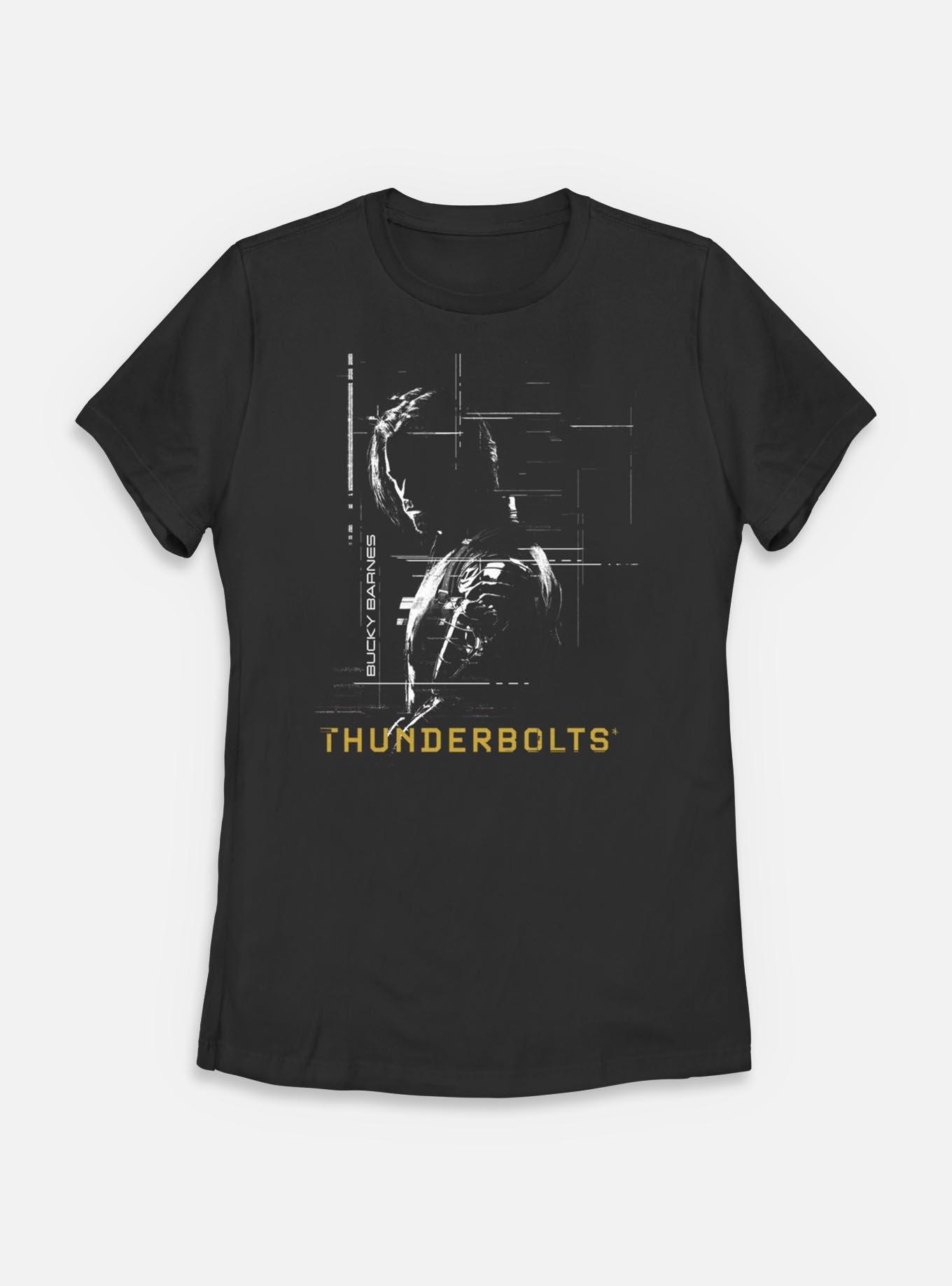 Marvel Thunderbolts* Bucky Barnes Silhouette Womens T-Shirt, BLACK, hi-res