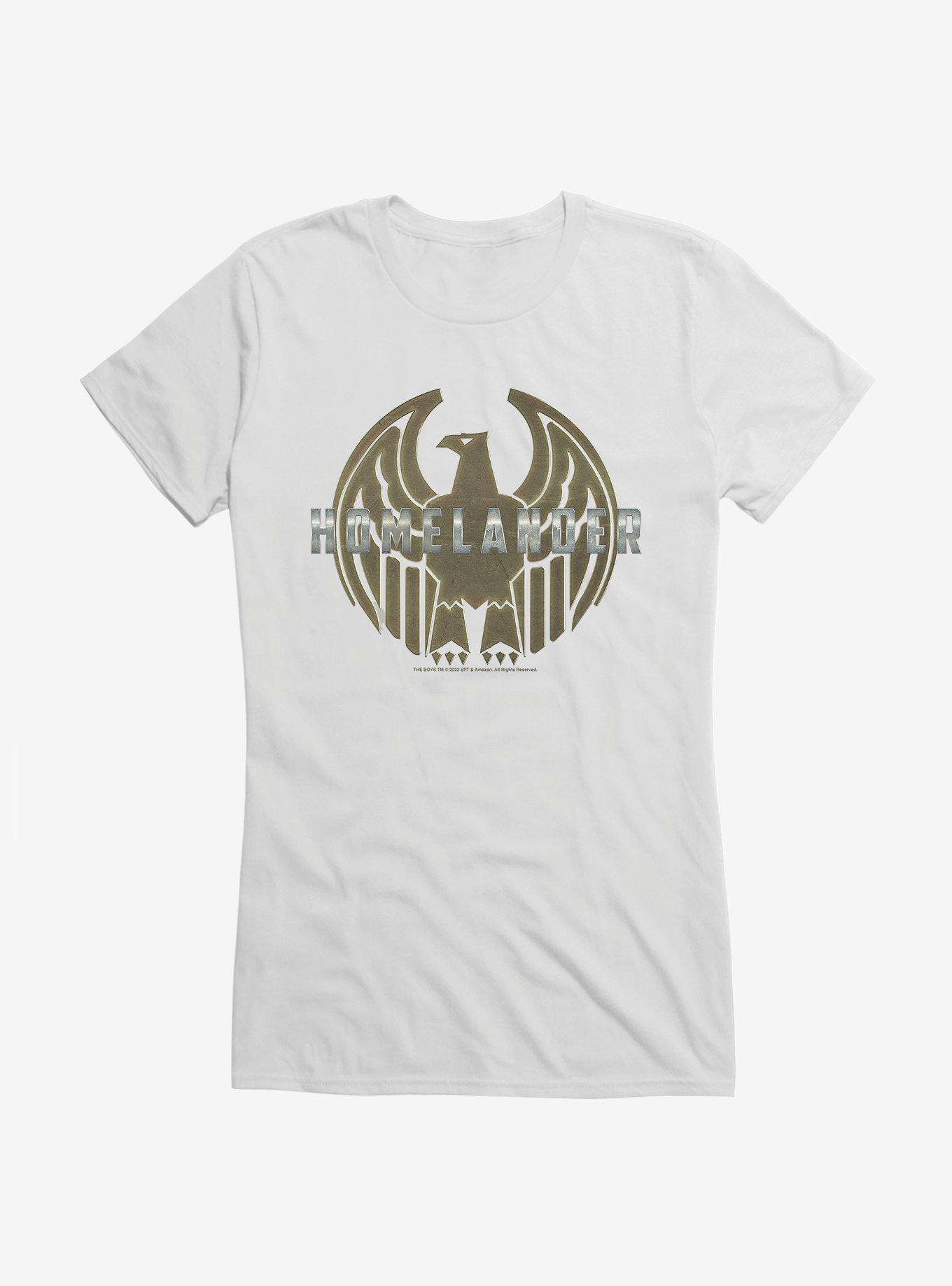The Boys Homelander Logo Girls T-Shirt, WHITE, hi-res