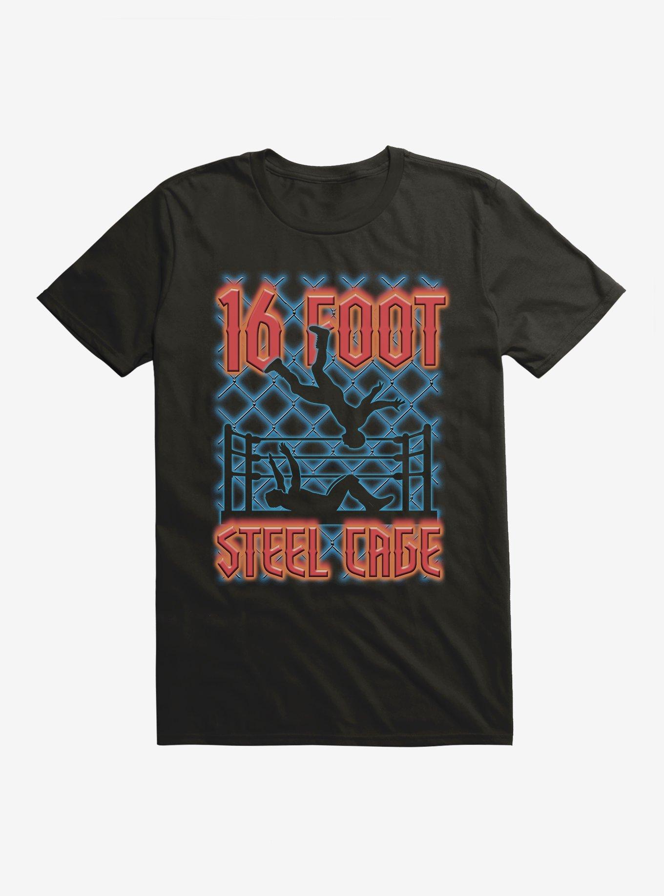 16-Foot Steel Cage Wrestling T-Shirt, BLACK, hi-res