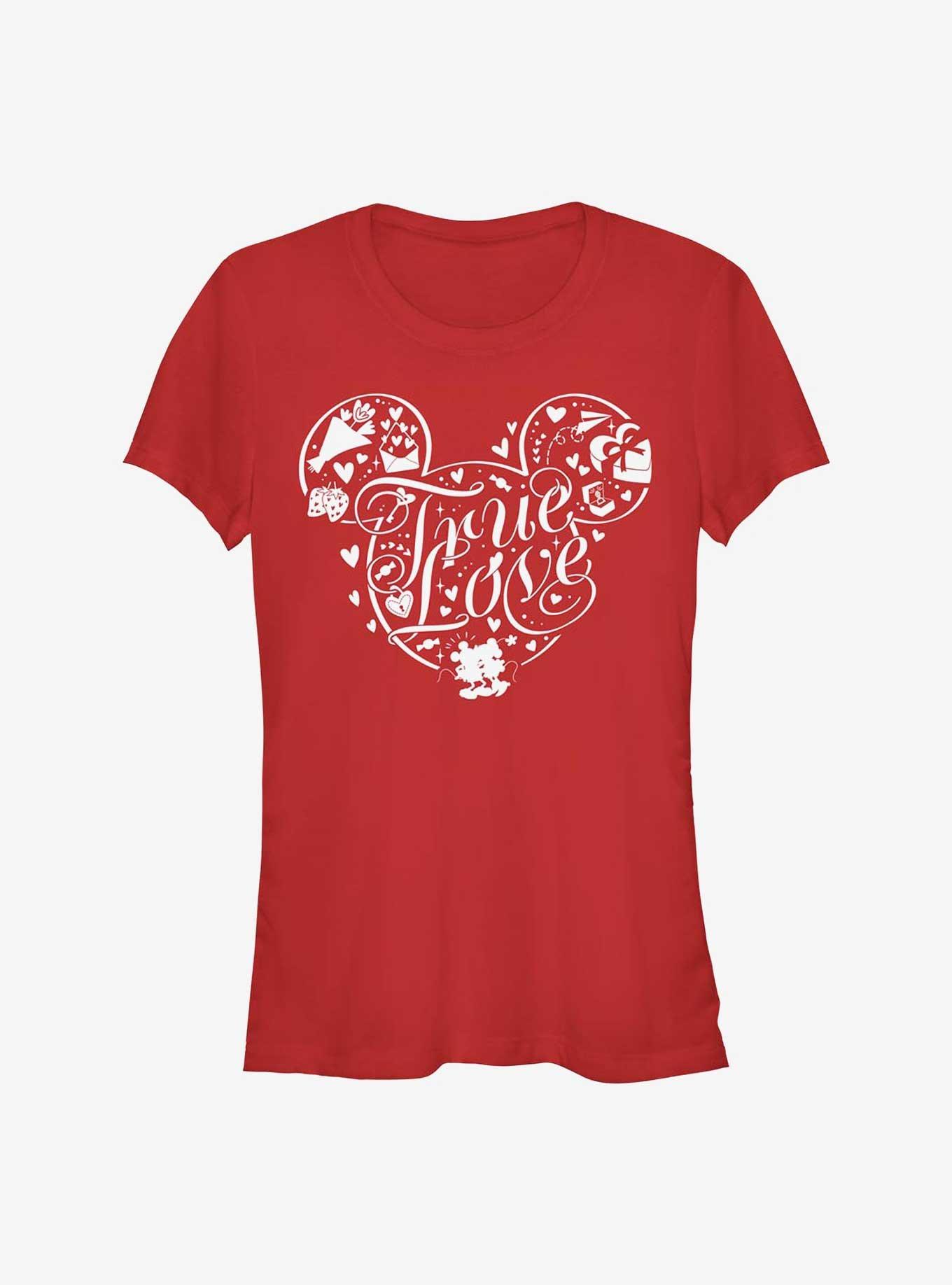 Disney Mickey Mouse True Love Ears Girls T-Shirt, , hi-res