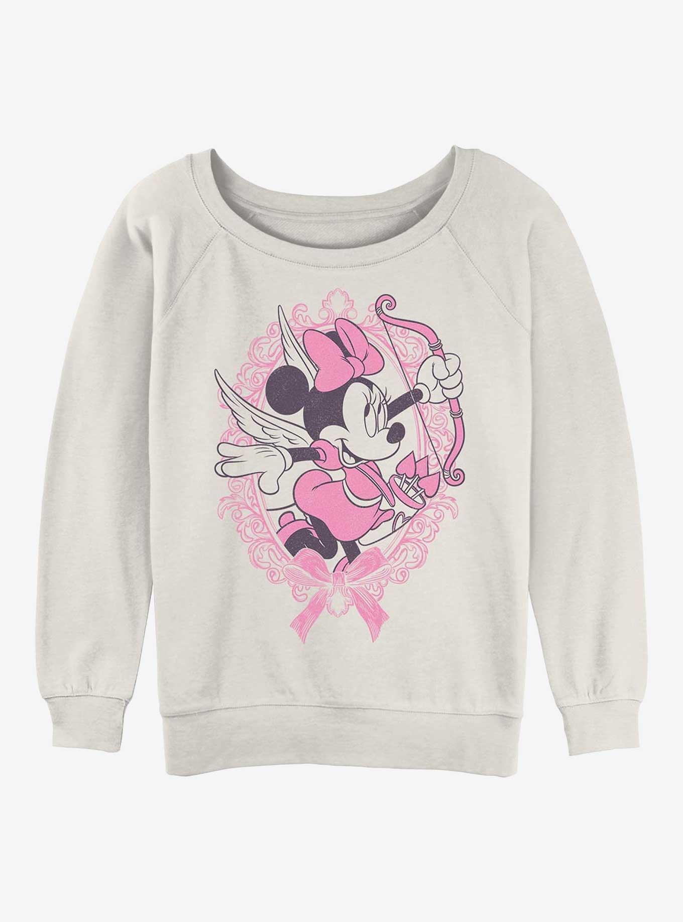 Disney Minnie Mouse Fancy Cupid Girls Slouchy Sweatshirt, , hi-res