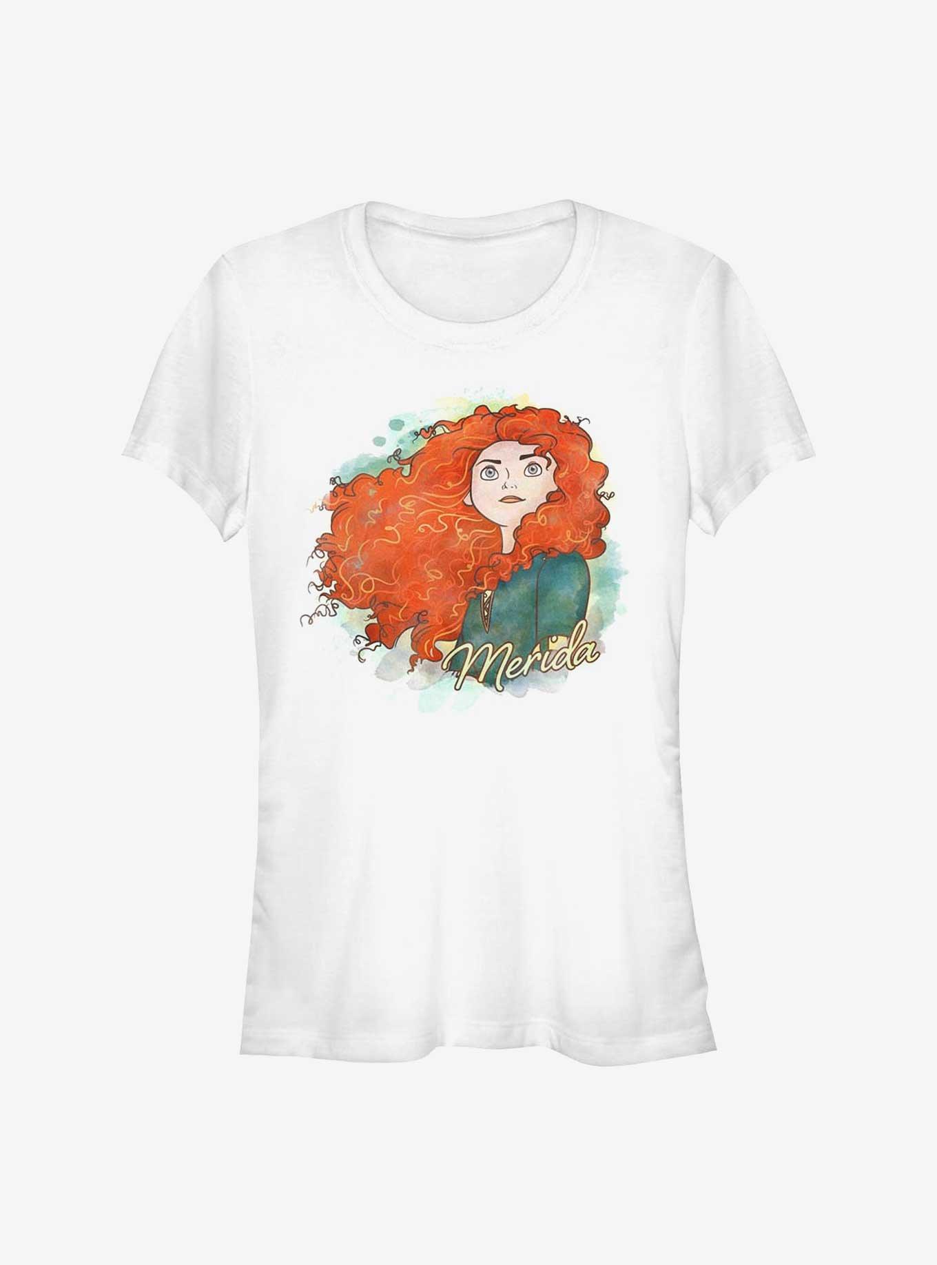 Disney Princesses Watercolor Merida Girls T-Shirt, , hi-res