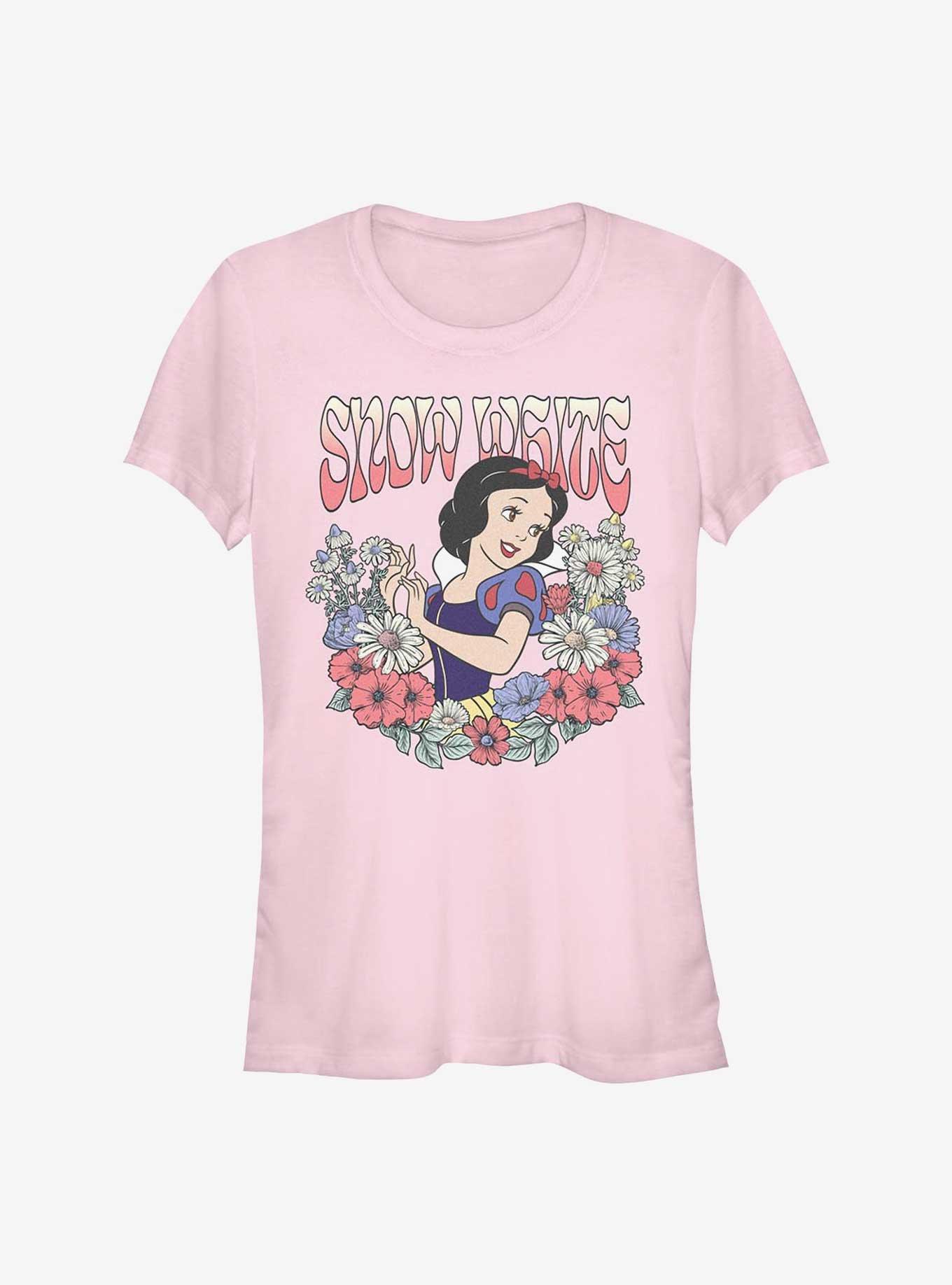 Disney Princesses Snow White Floral Wreath Girls T-Shirt