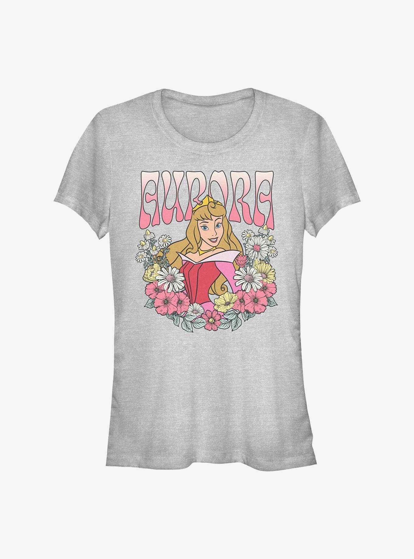 Disney Princesses Aurora Floral Wreath Girls T-Shirt