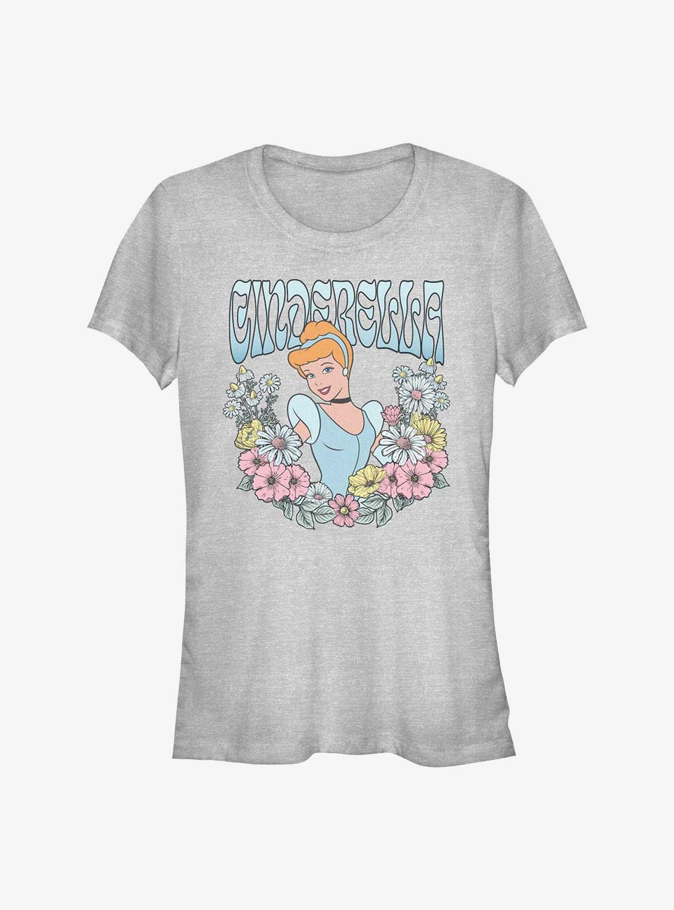 Disney Princesses Cinderella Floral Wreath Girls T-Shirt