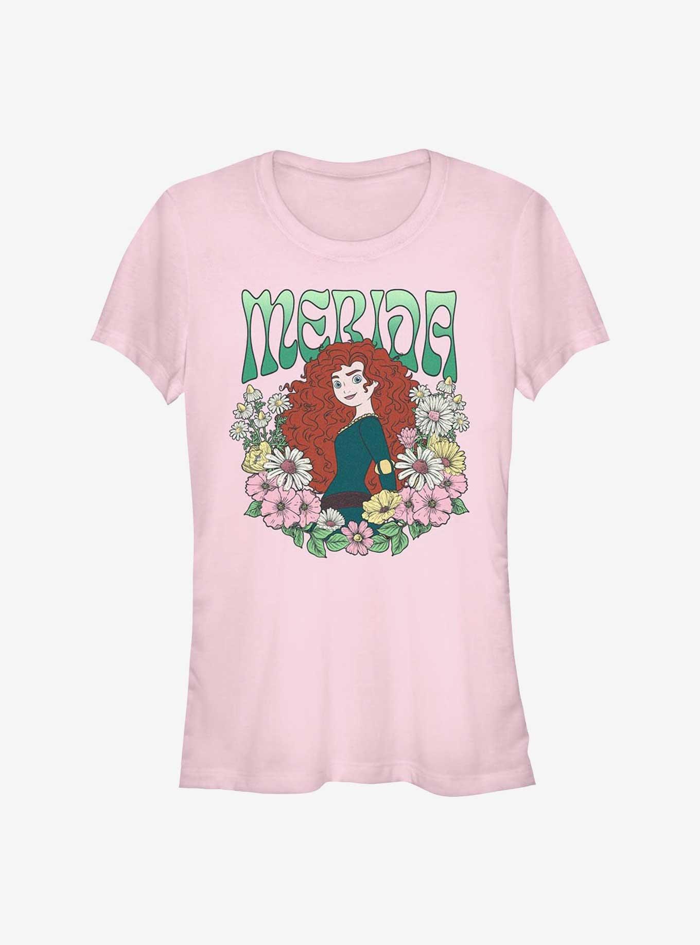 Disney Princesses Merida Floral Wreath Girls T-Shirt