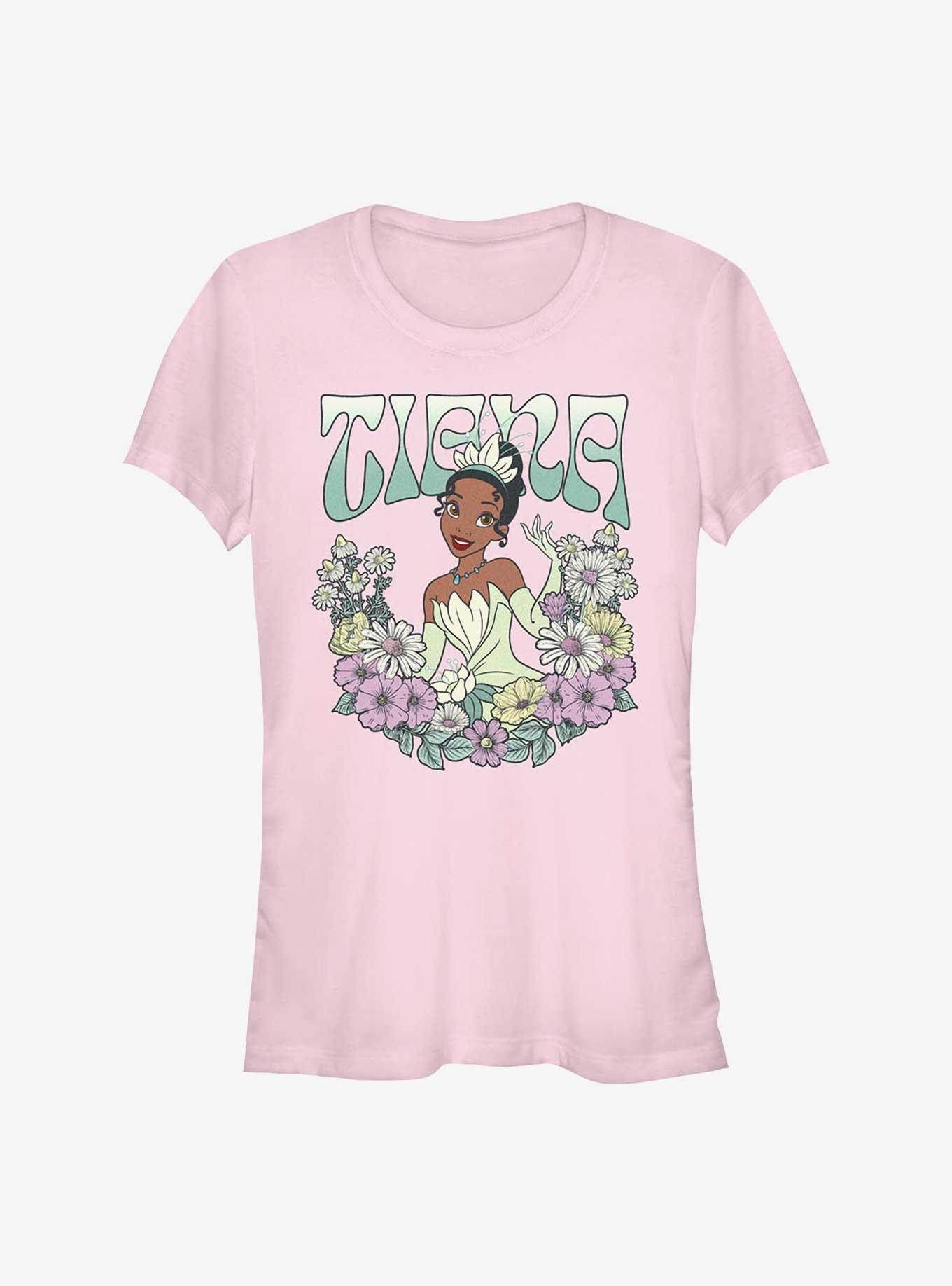 Disney Princesses Tiana Floral Wreath Girls T-Shirt