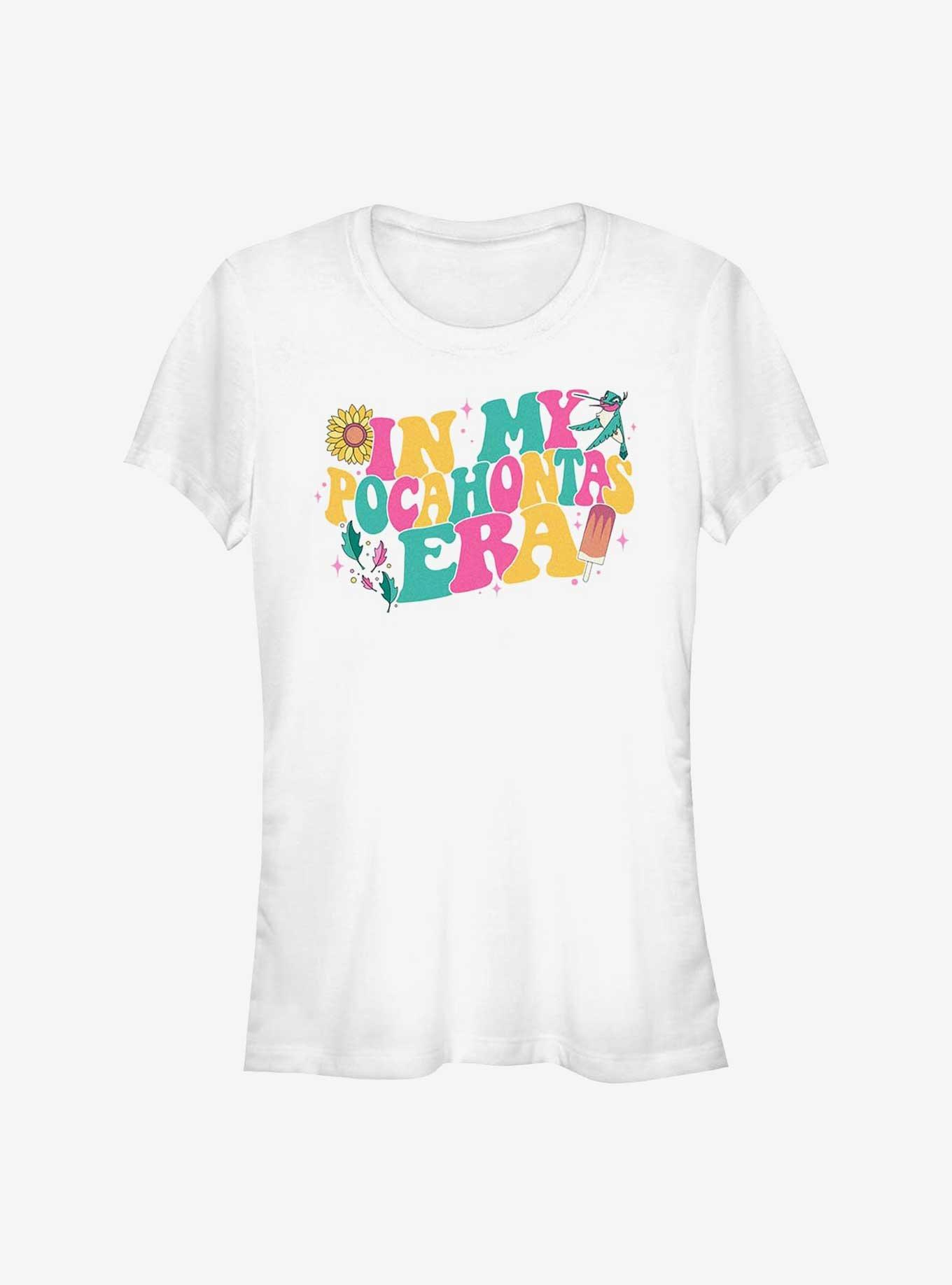 Disney Princesses In My Pocahontas Era Girls T-Shirt, WHITE, hi-res