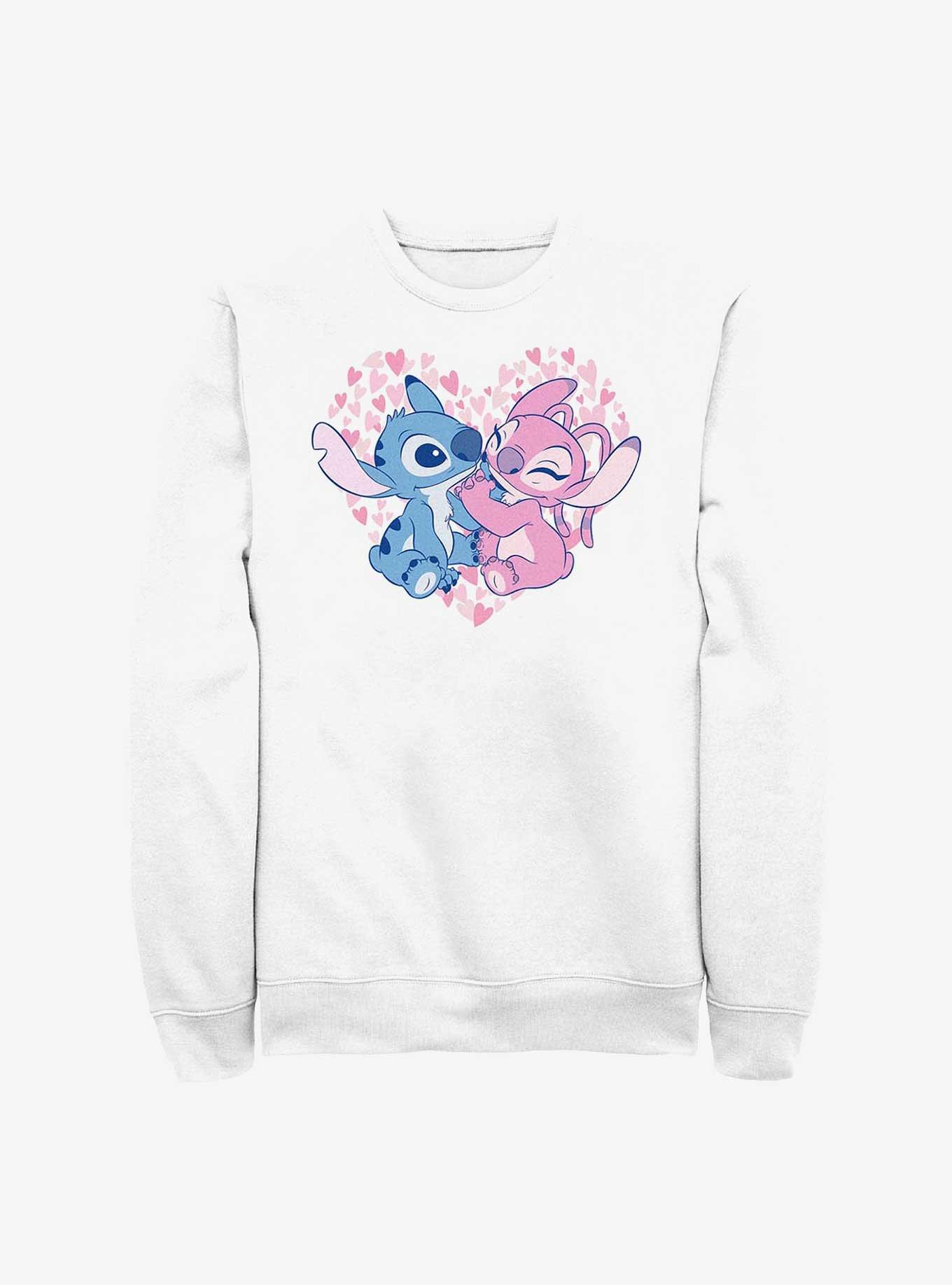 Disney Lilo & Stitch Together Love Angel Sweatshirt, , hi-res