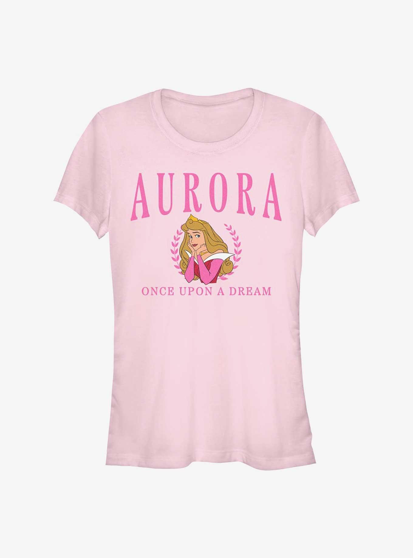 Disney Princesses Aurora Collegiate Girls T-Shirt, , hi-res