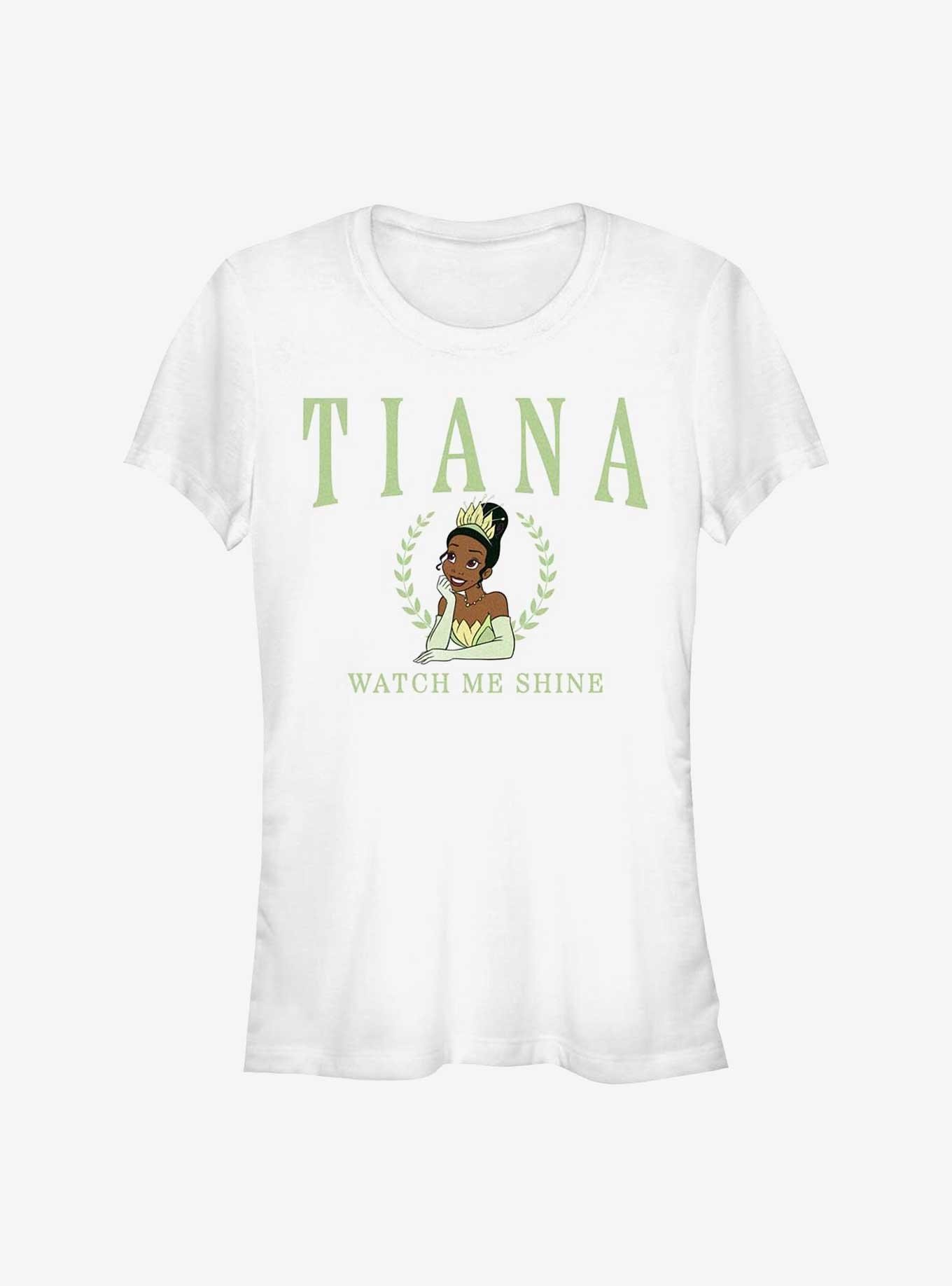 Disney Princesses Tiana Collegiate Girls T-Shirt, WHITE, hi-res