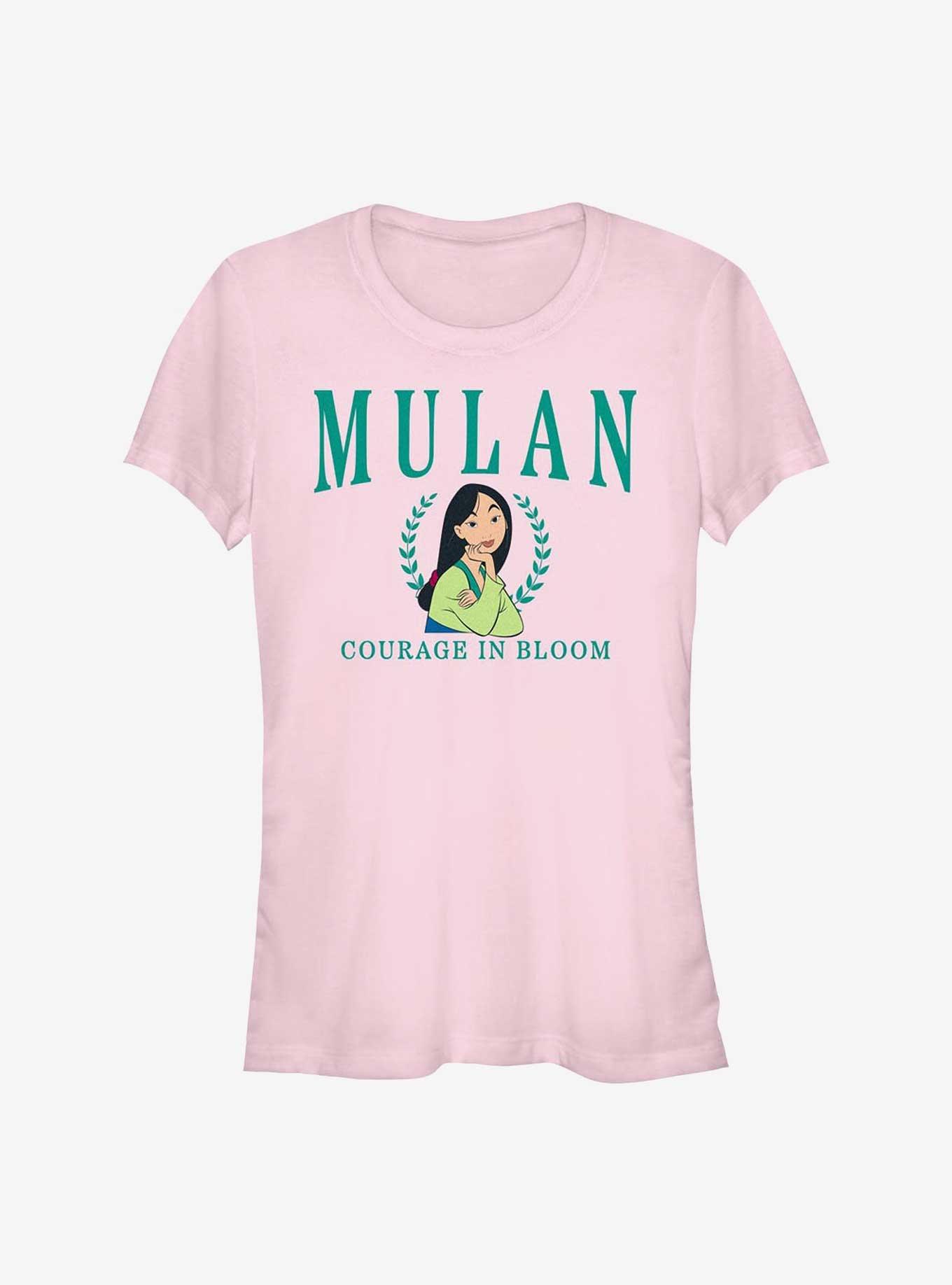 Disney Princesses Mulan Collegiate Girls T-Shirt, LIGHT PINK, hi-res
