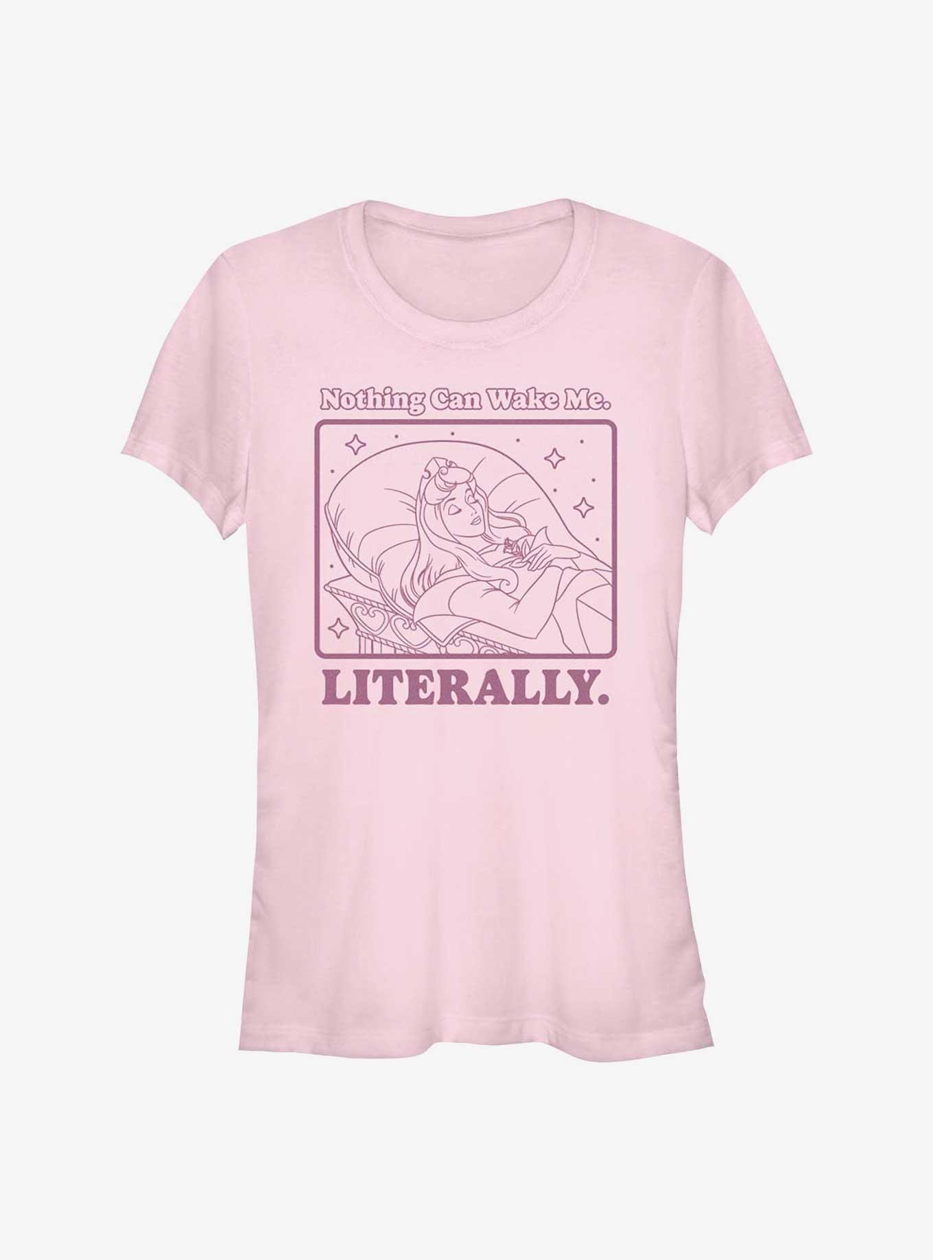 Disney Princesses Aurora Nothing Can Wake Me Girls T-Shirt, , hi-res