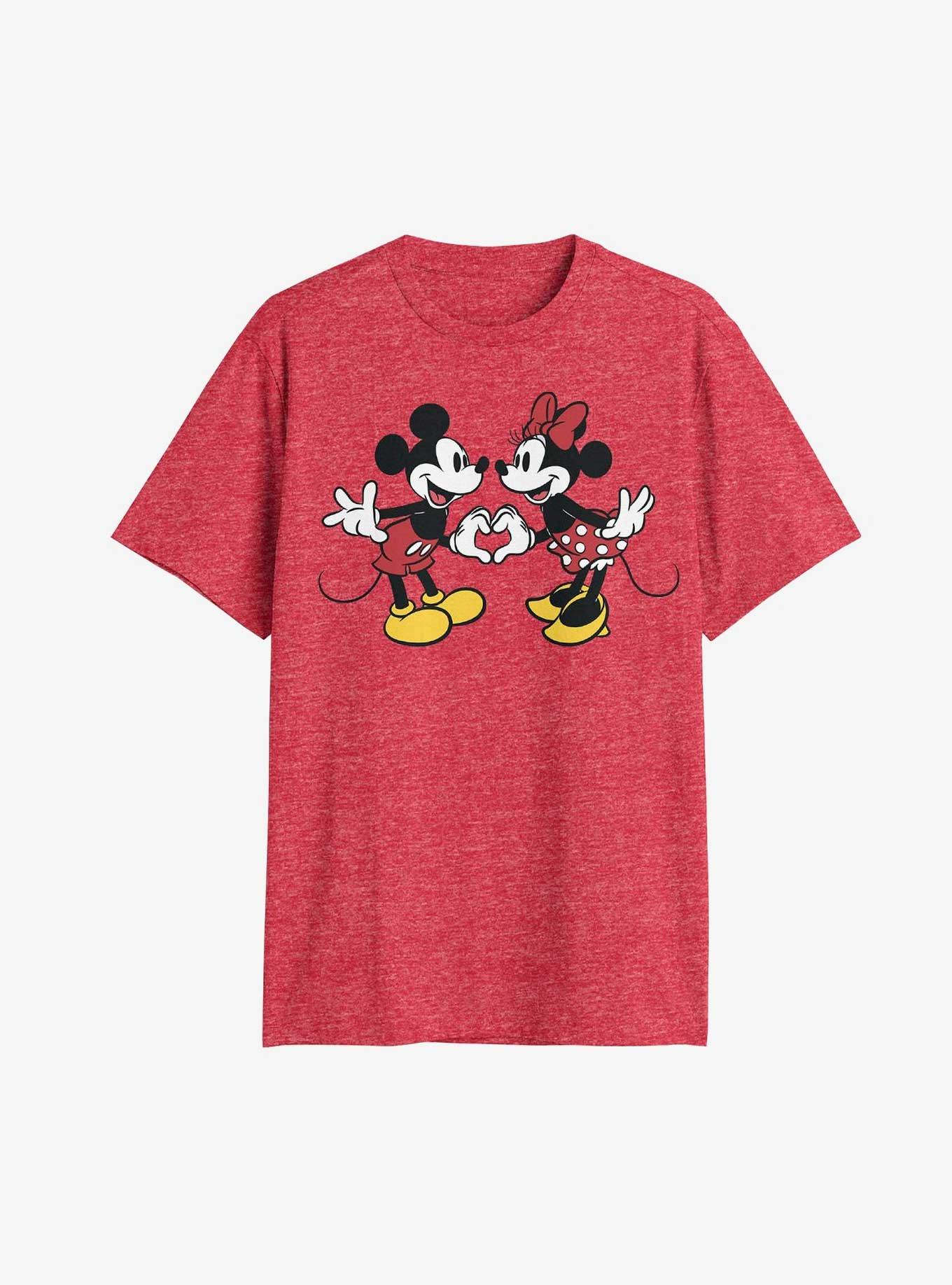 Disney Mickey Mouse With Minnie Mouse Heart Hands T-Shirt, , hi-res