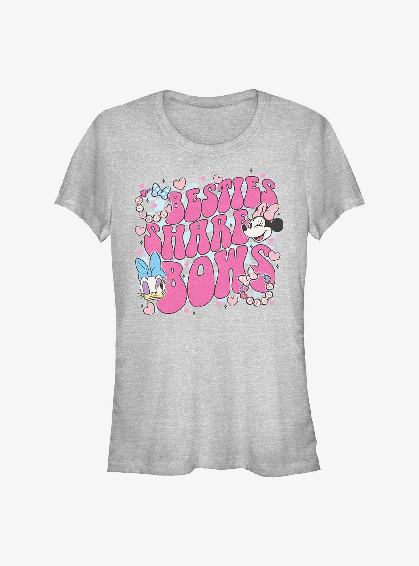 Disney Minnie Mouse & Daisy Duck Besties Share Bows Girls T-Shirt, , hi-res