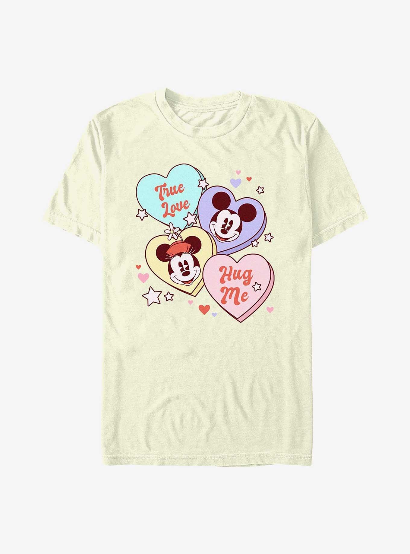 Disney Mickey Mouse & Minnie Mouse Sweet Candy Hearts T-Shirt, , hi-res
