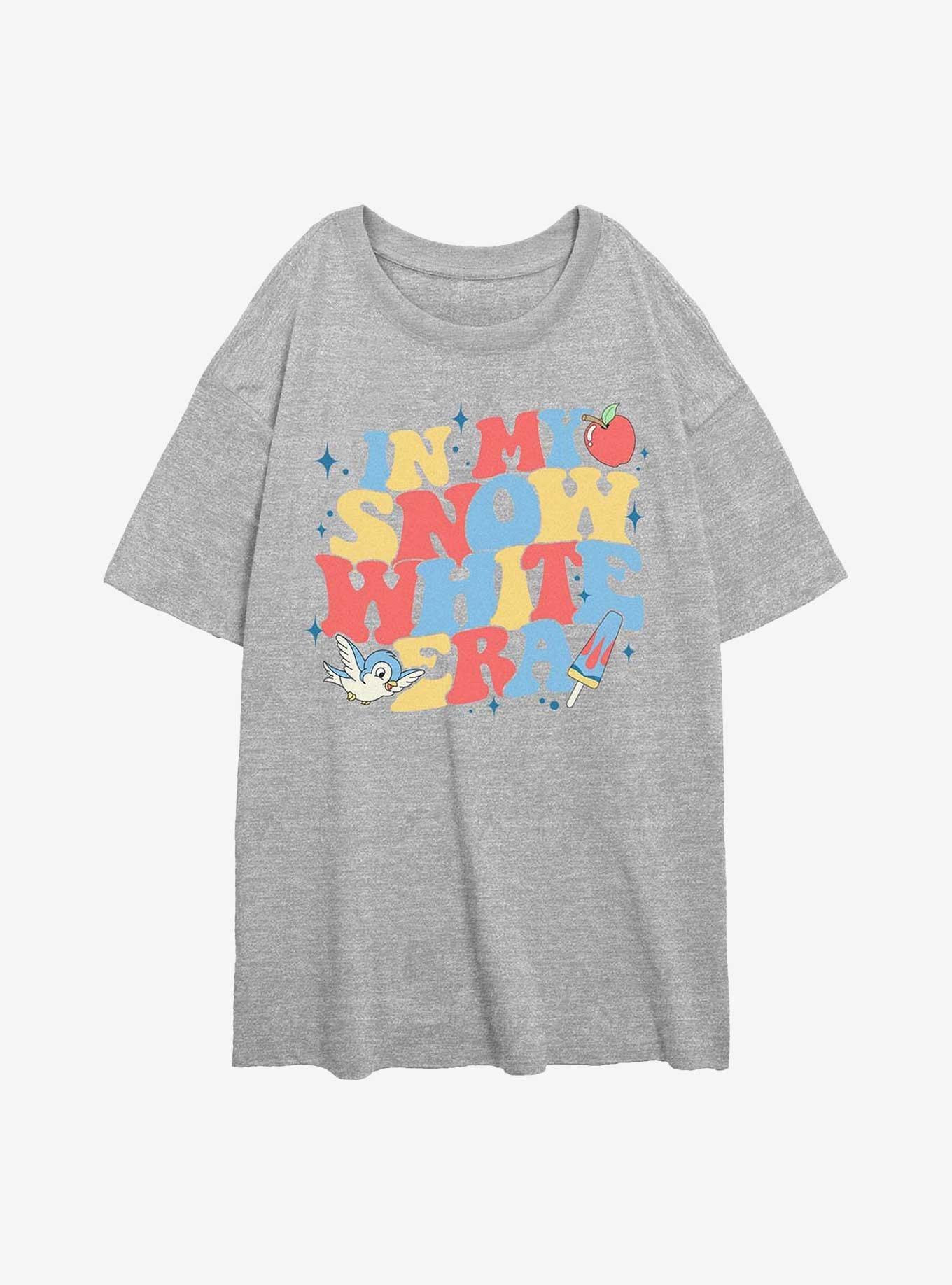 Disney Princesses In My Snow Era Girls Oversized T-Shirt, ATH HTR, hi-res