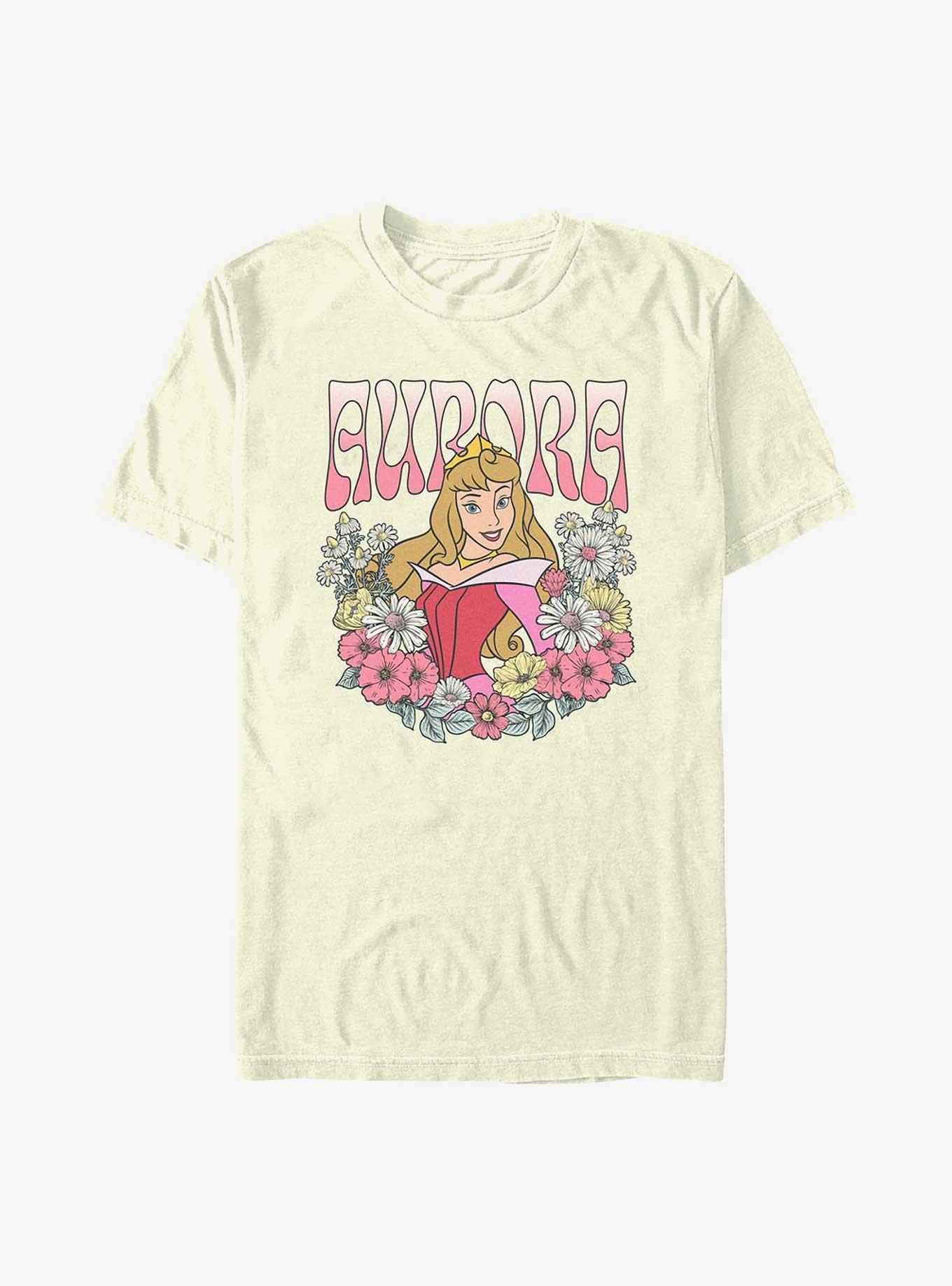 Disney Princesses Aurora Floral Wreath T-Shirt, , hi-res