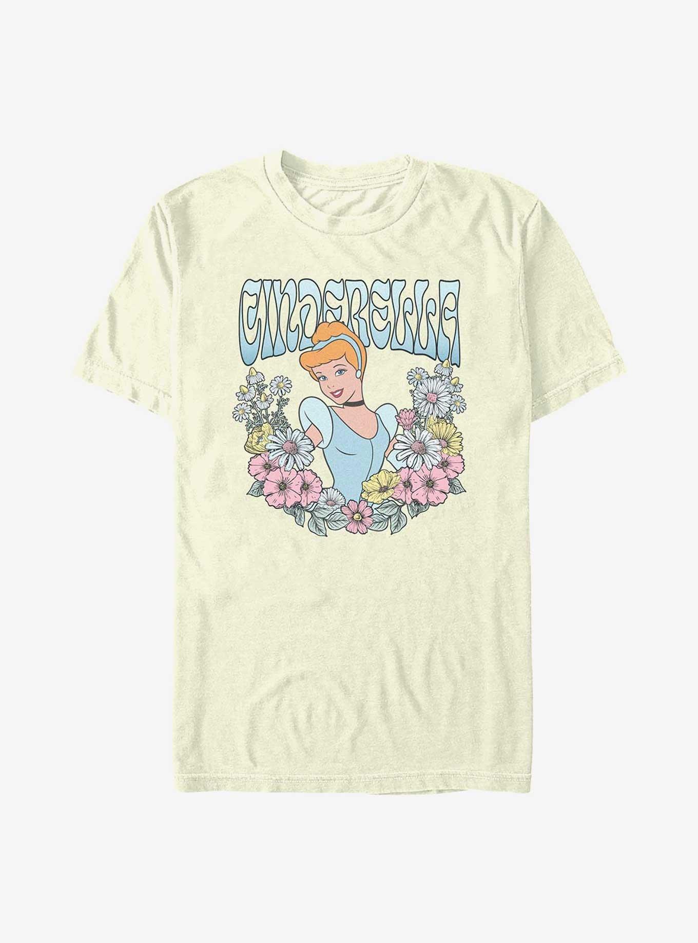 Disney Princesses Cinderella Floral Wreath T-Shirt, , hi-res