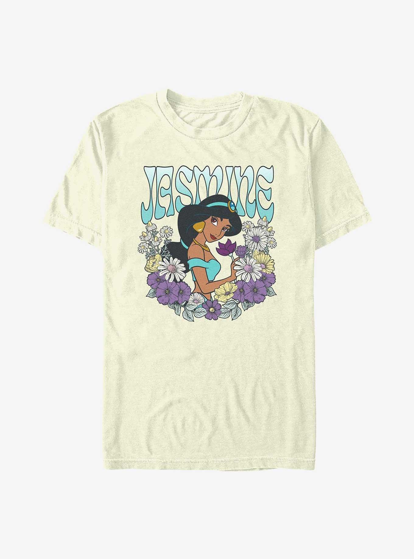 Disney Princesses Jasmine Floral Wreath T-Shirt
