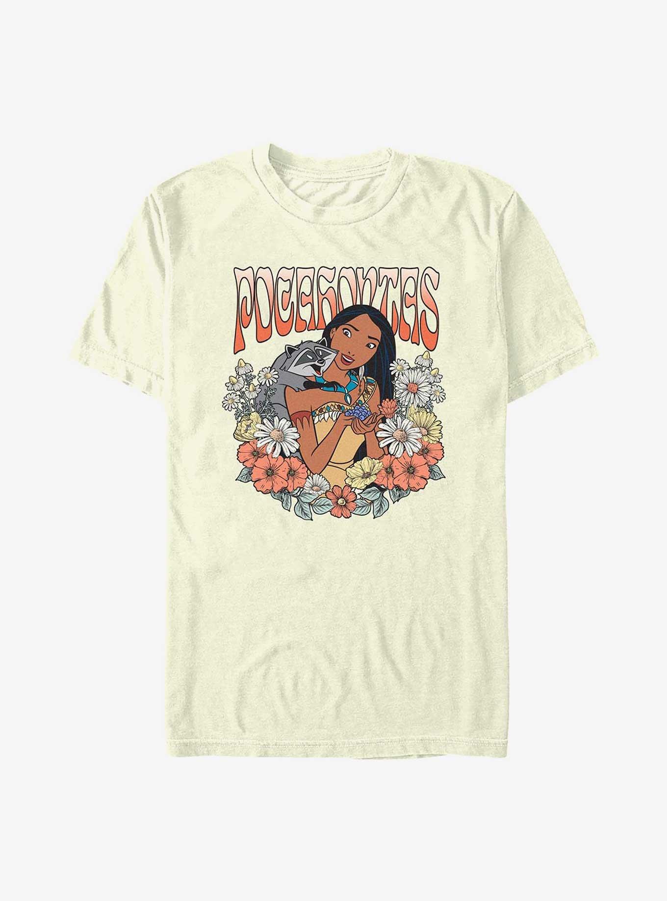 Disney Princesses Pocahontas Floral Wreath T-Shirt