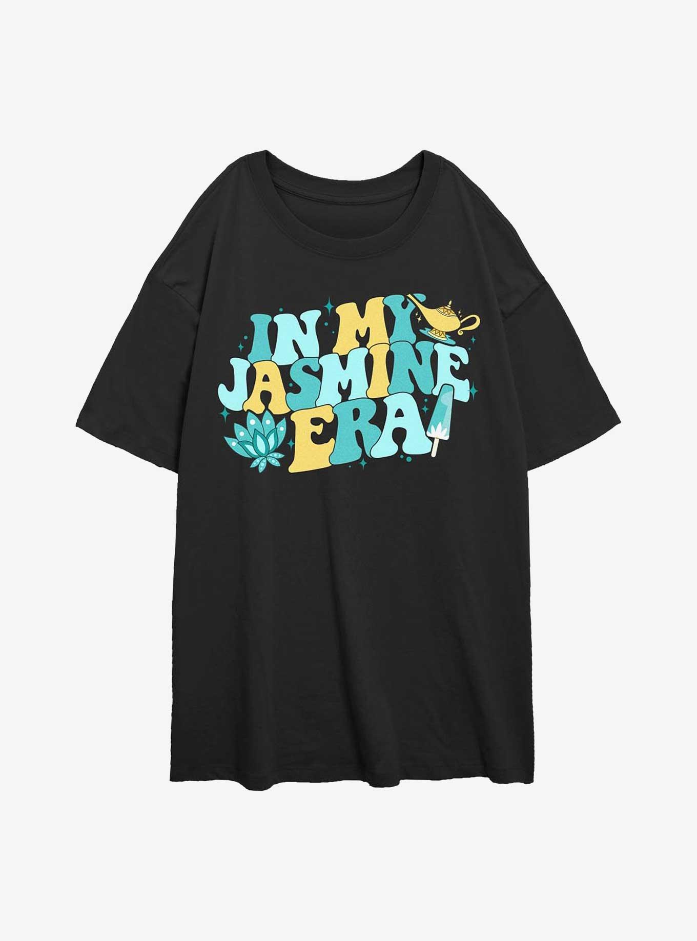 Disney Princesses In My Jasmine Era Girls Oversized T-Shirt, BLACK, hi-res