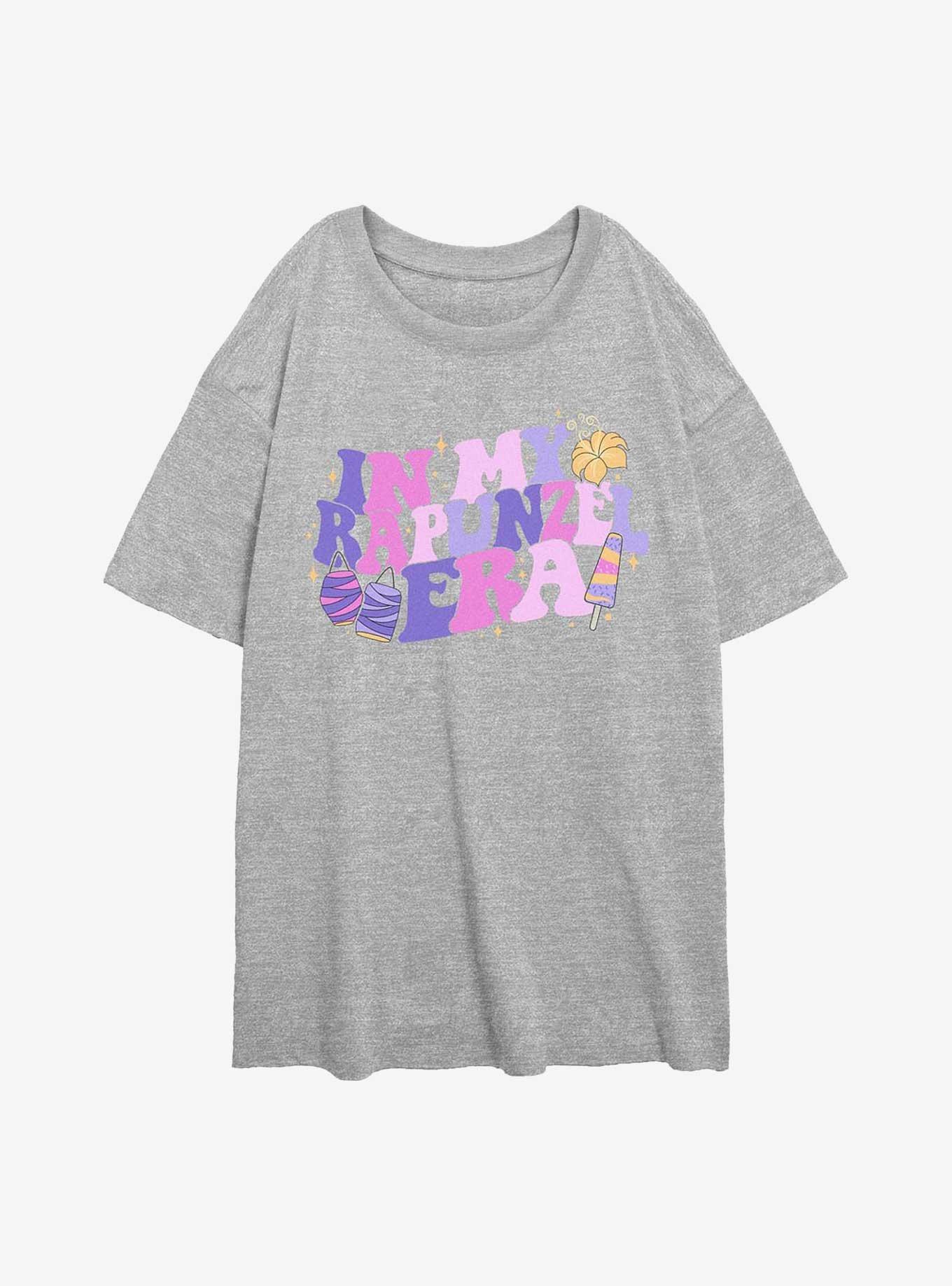 Disney Princesses In My Rapunzel Era Girls Oversized T-Shirt, ATH HTR, hi-res