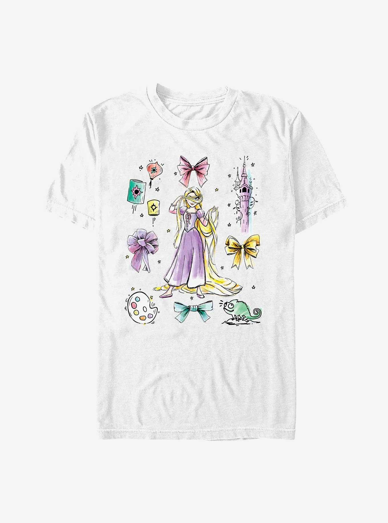 Disney Princesses Rapunzel Hair Bow T-Shirt, , hi-res